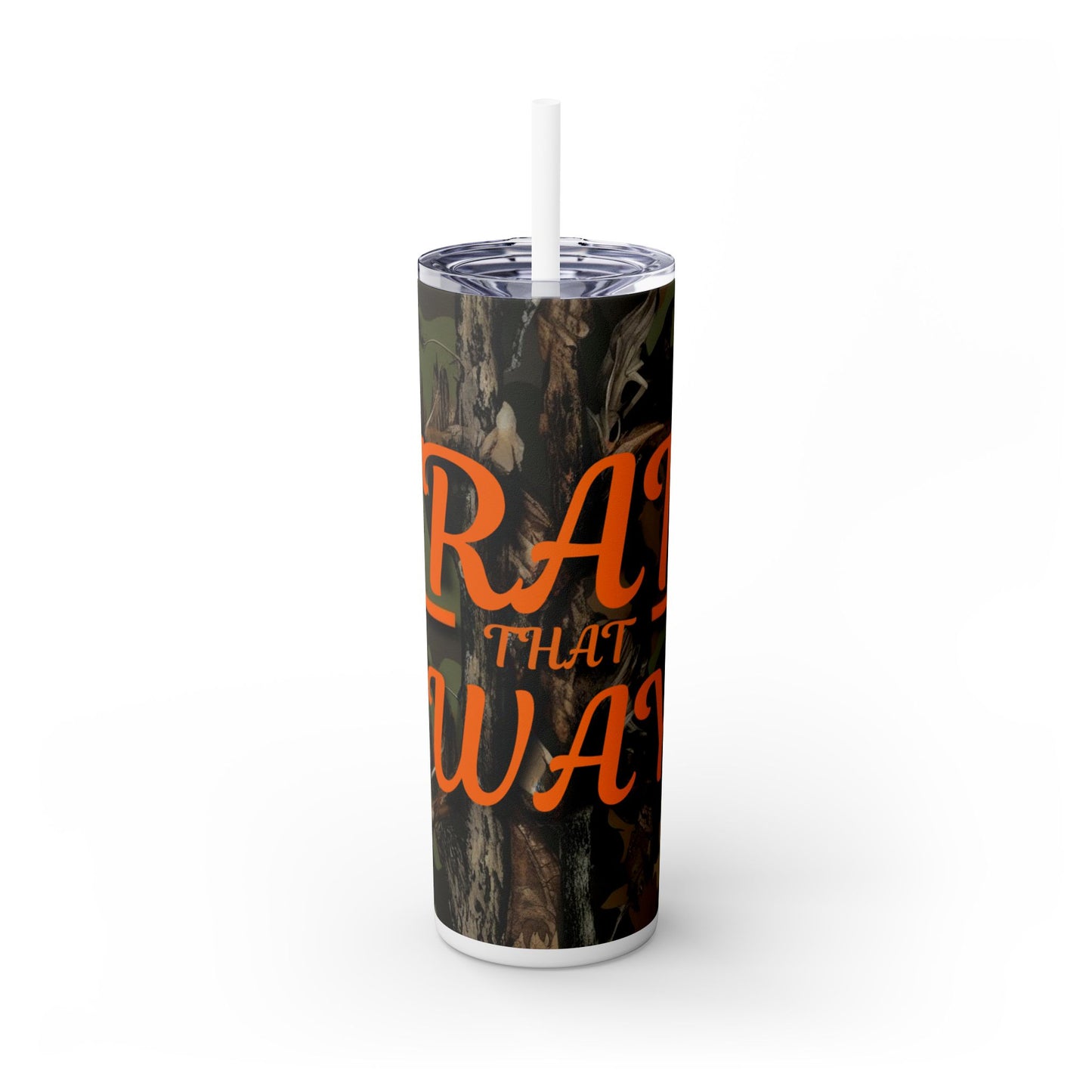 Trail That Way Skinny Tumbler with Straw, 20oz