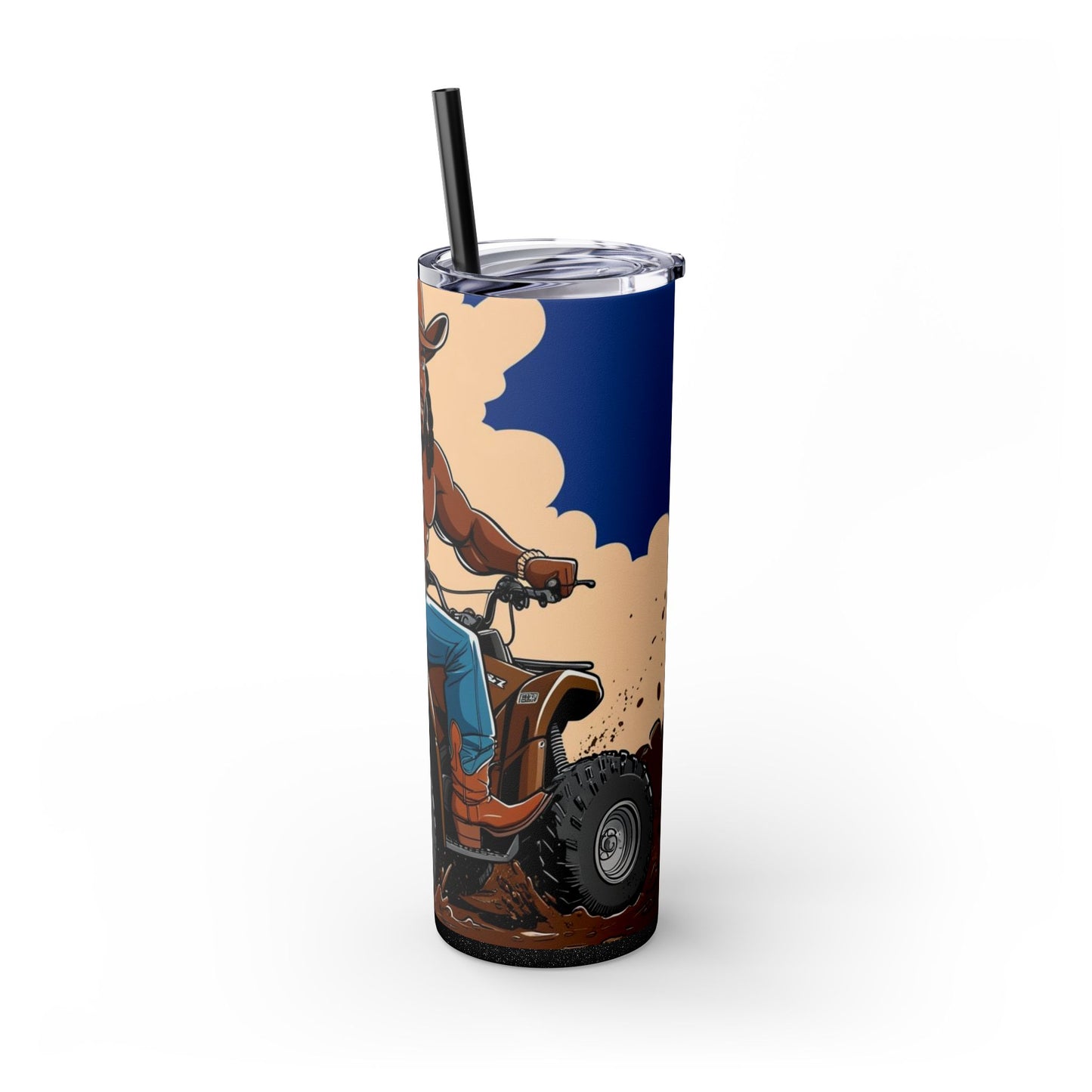 Sexy Locs Skinny Tumbler with Straw - 20oz