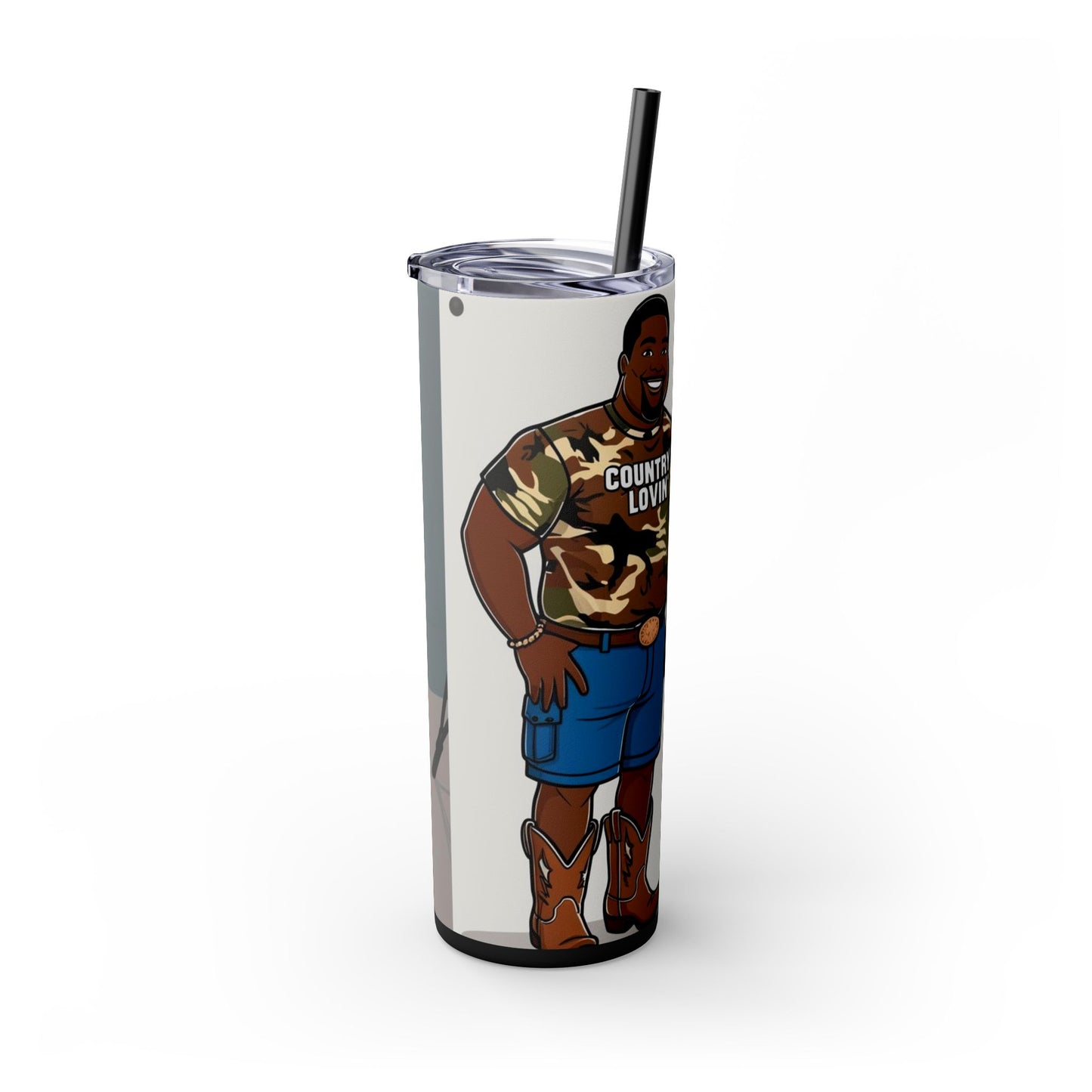 Country Lovin Skinny Tumbler with Straw, 20oz