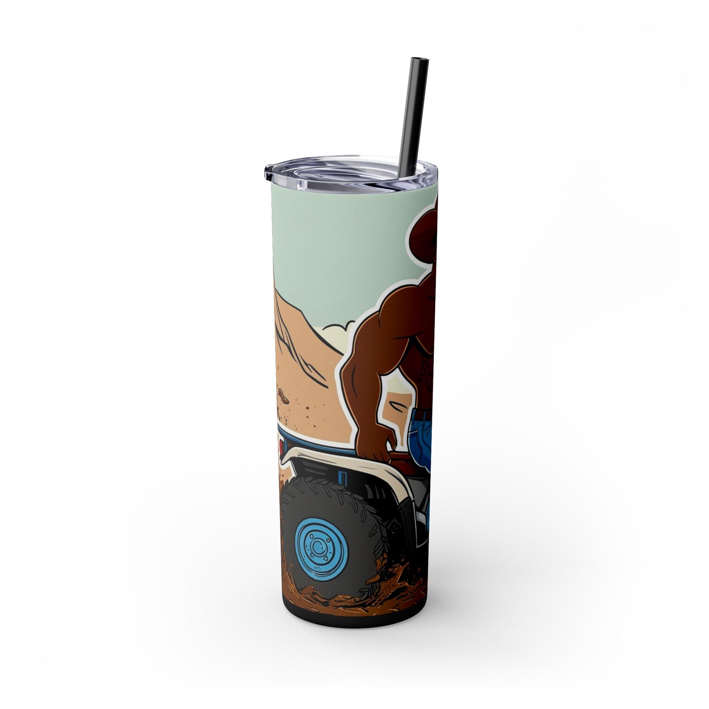Big Cowboy Adventure Skinny Tumbler with Straw - 20oz