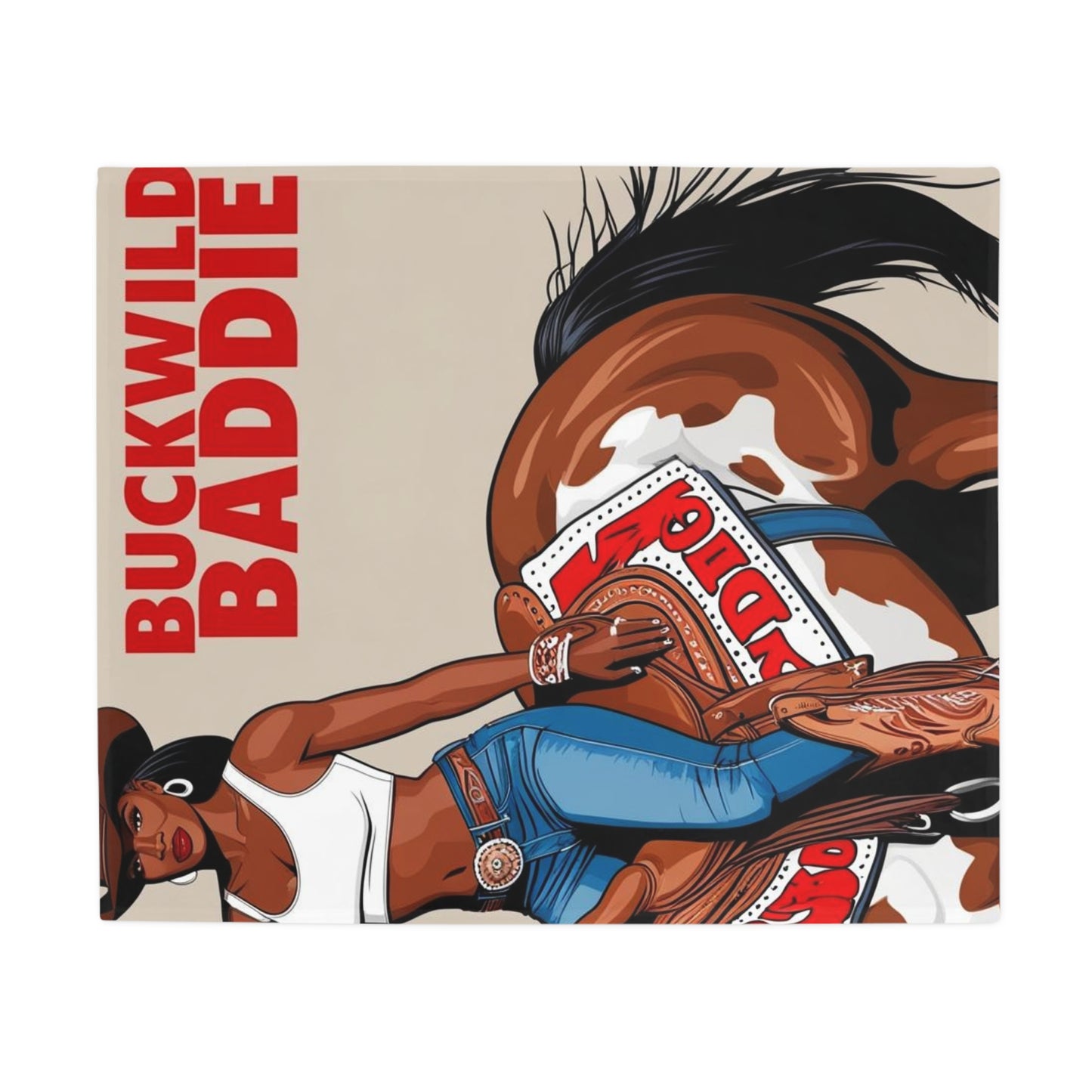 Buckwild Baddie Plush Fleece Blanket