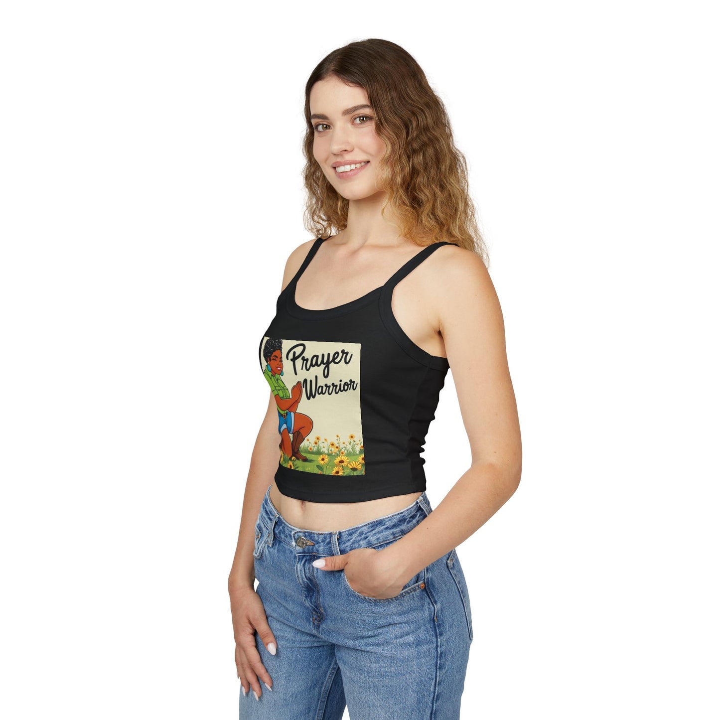Prayer Warrior Women's Spaghetti Strap Tank Top