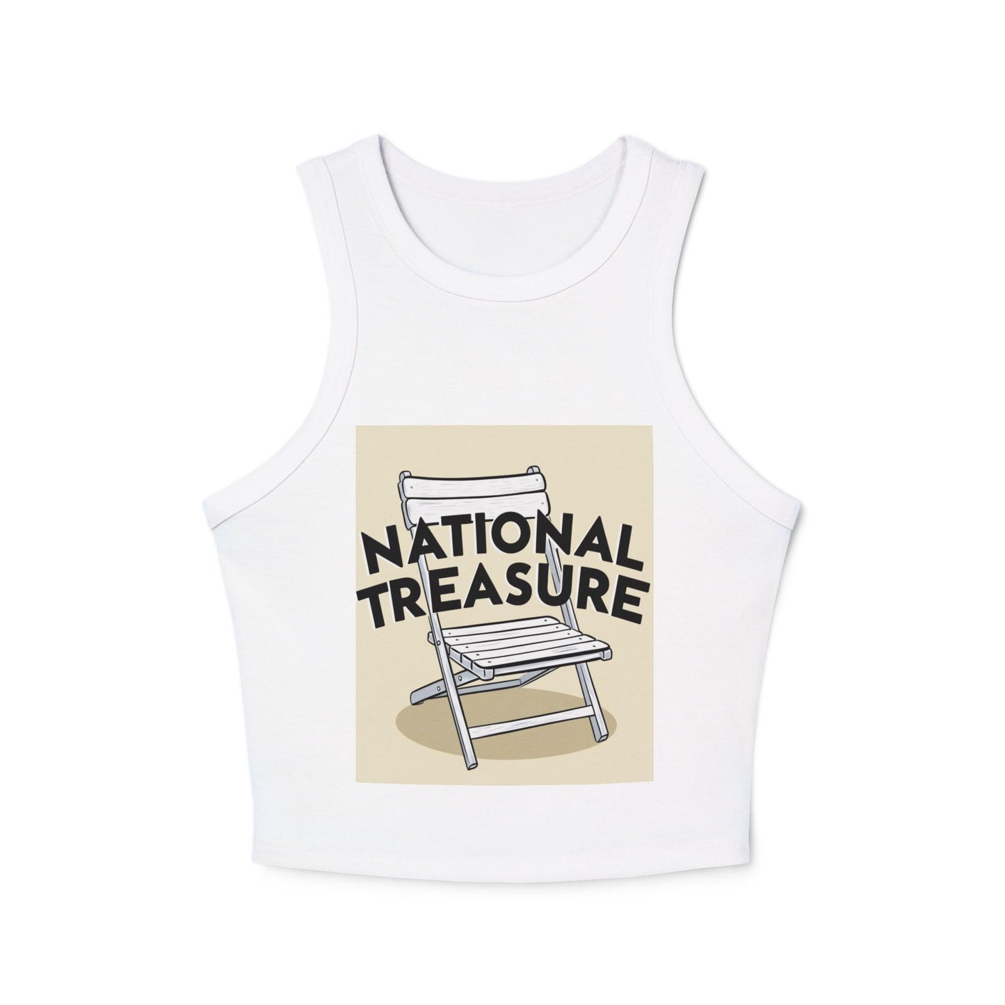 National Treasure Women's Micro Rib Racer Tank Top