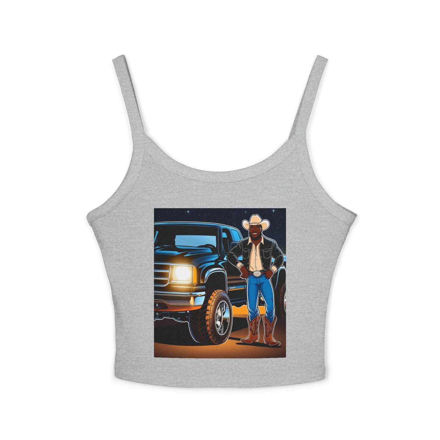Don't Touch My Truck Spaghetti Strap Tank Top