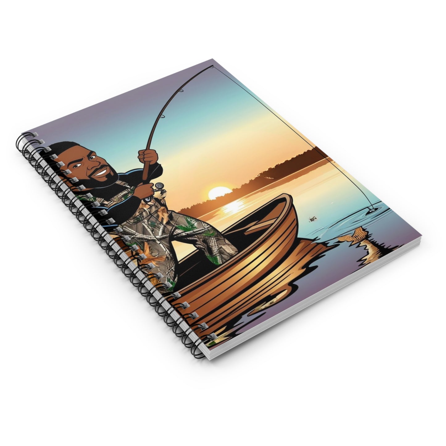 Handsome Fisherman Spiral Notebook