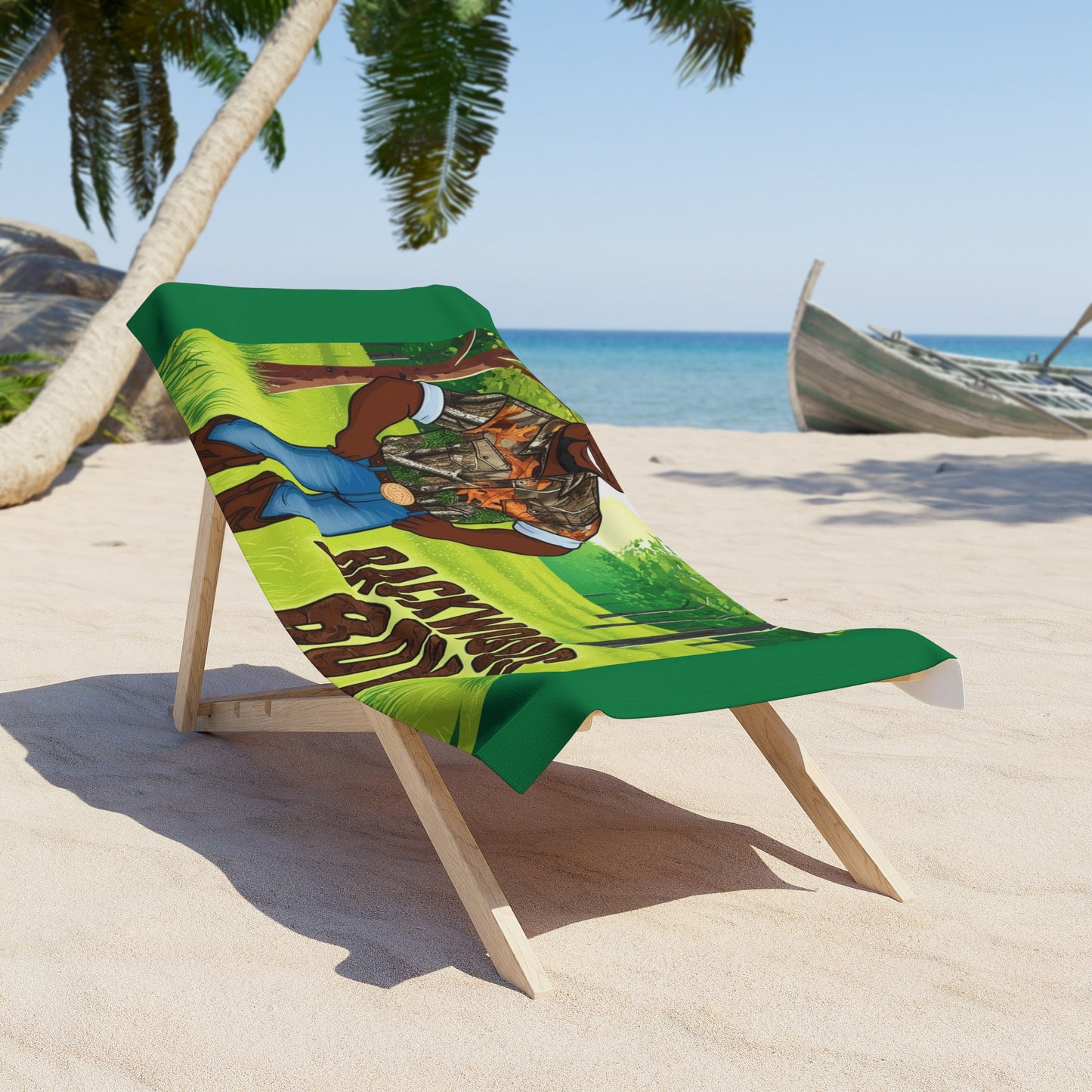 Backwoods Boy Beach Towel