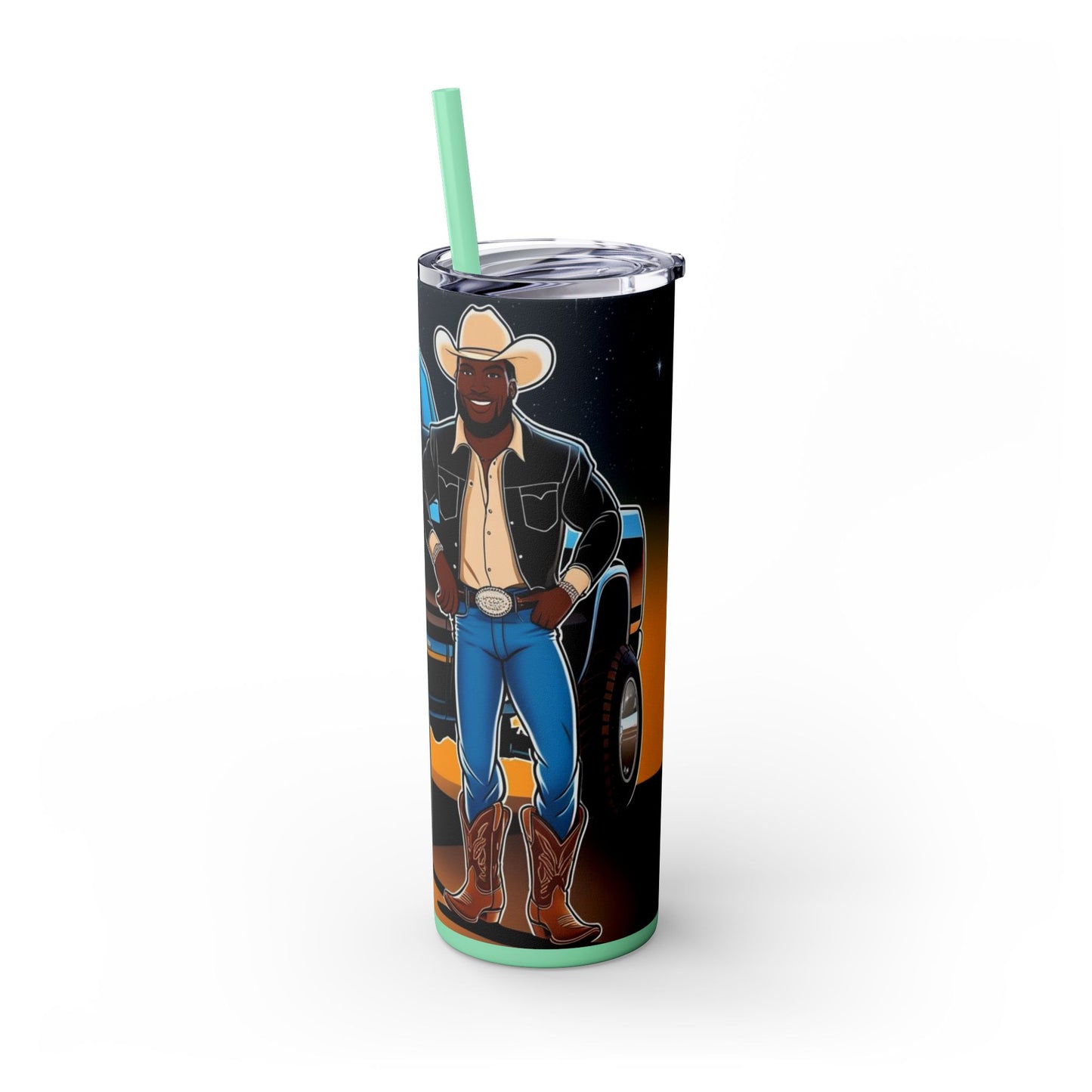 Don't Touch My Truck Skinny Tumbler with Straw, 20oz
