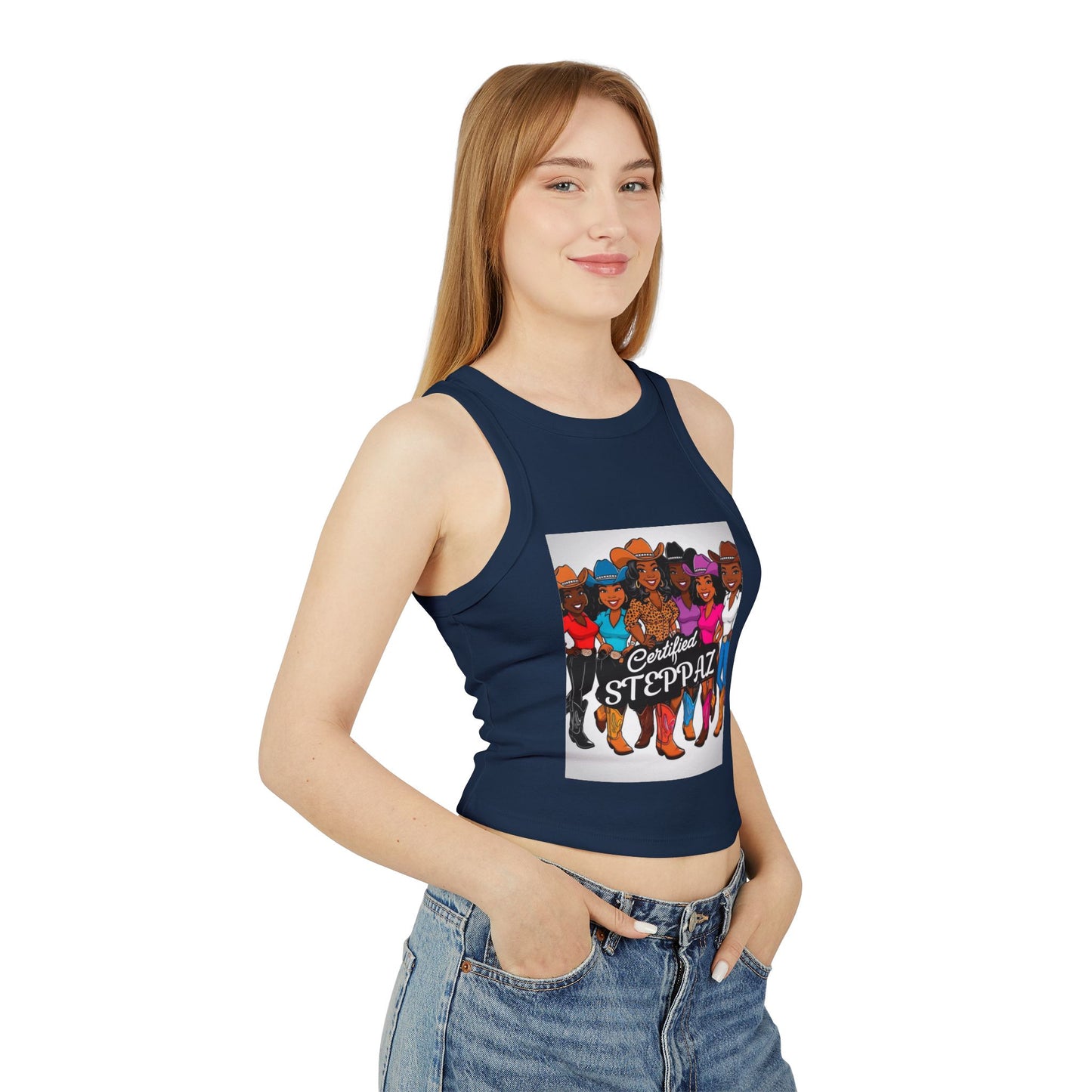 Certified Steppaz Micro Rib Racer Tank Top