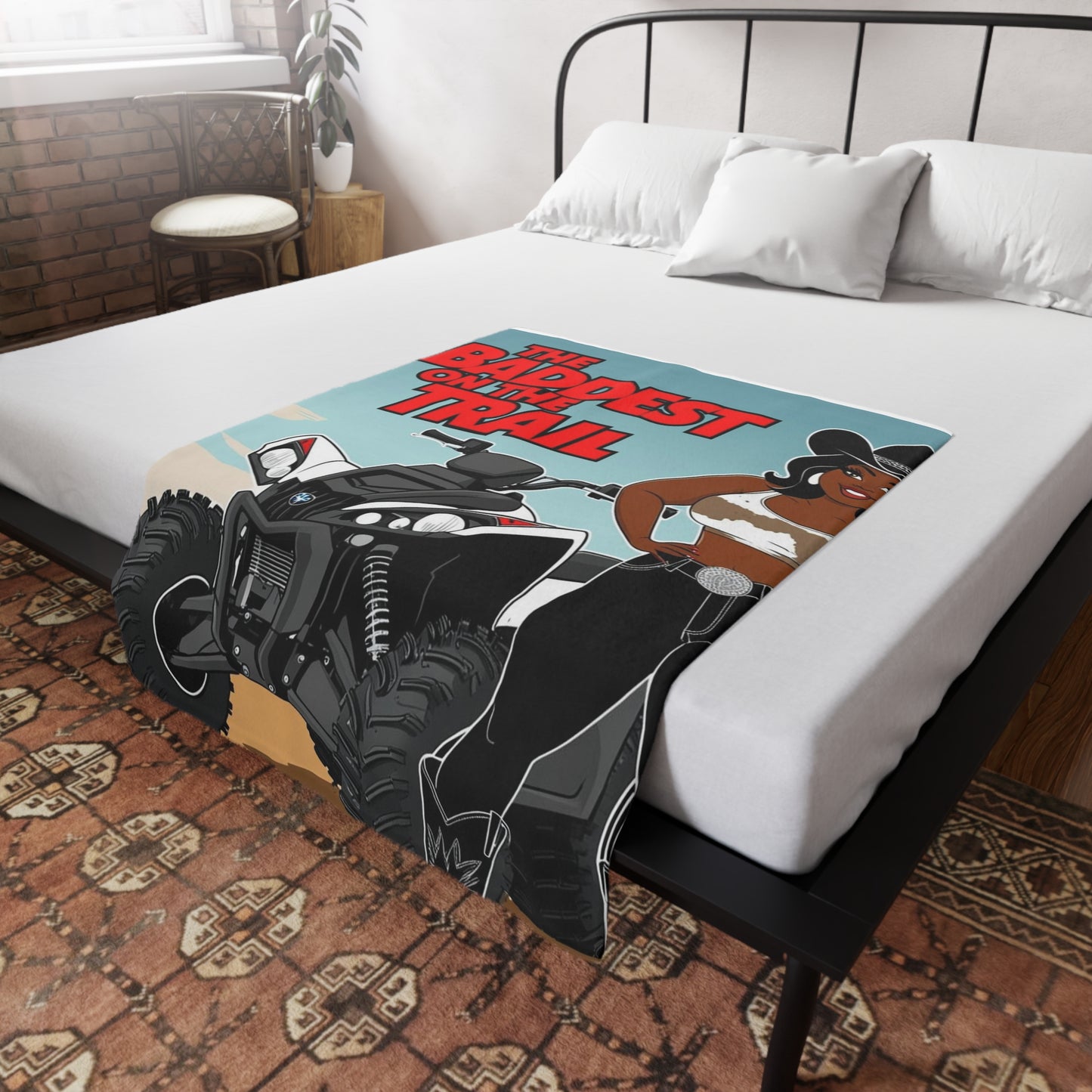 Baddest on the Trail Plush Fleece Blanket
