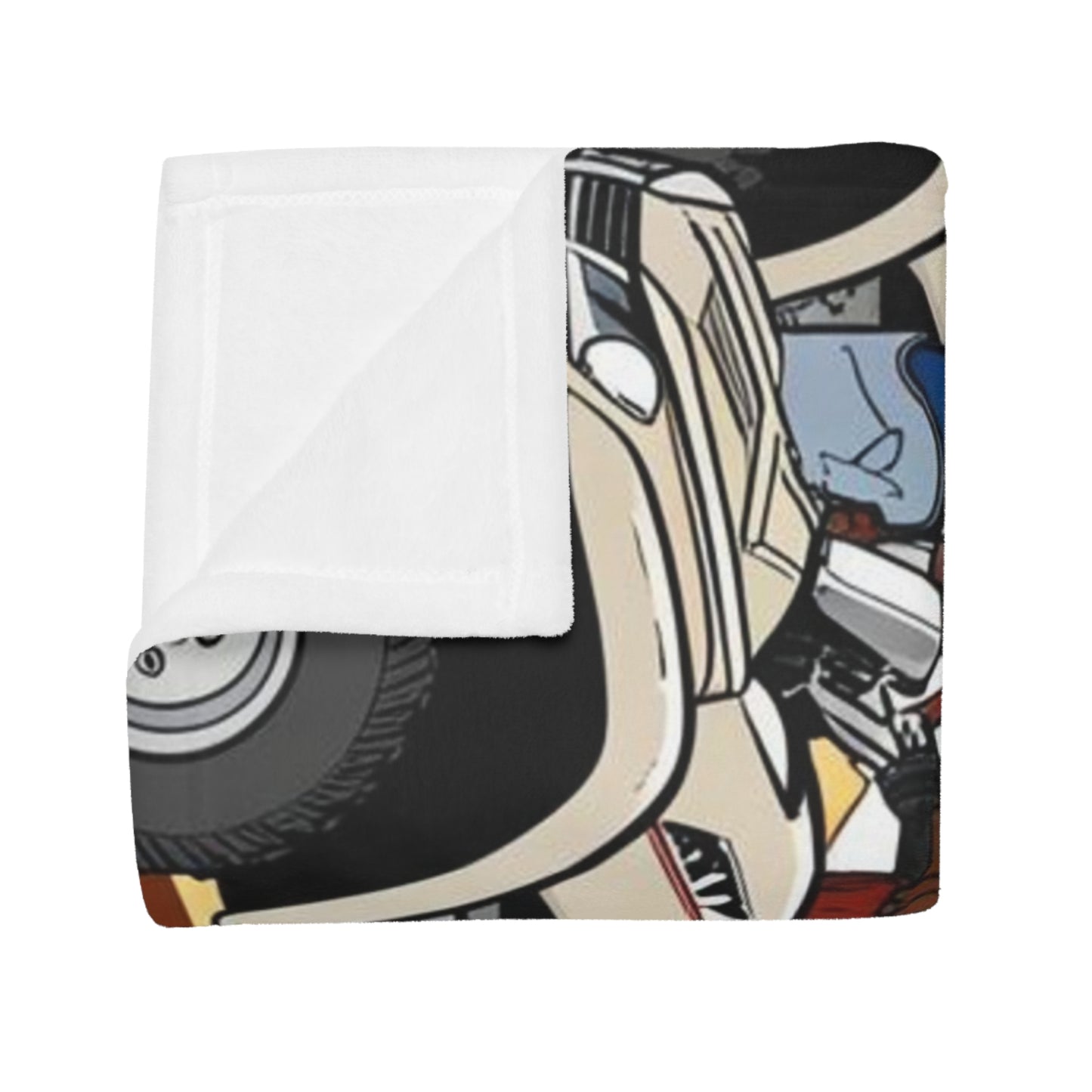 Retro Cowboy Adventure Plush Fleece Blanket