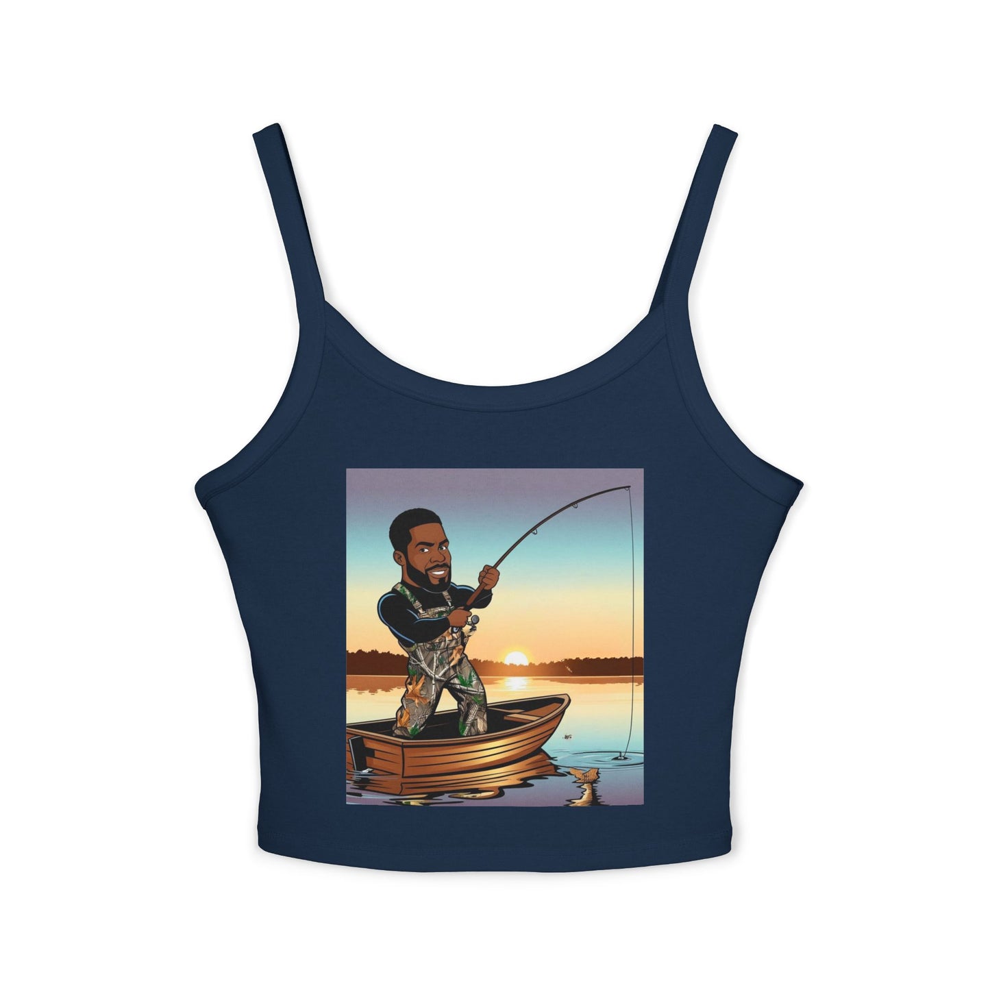 Handsome Fisherman Spaghetti Strap Tank Top