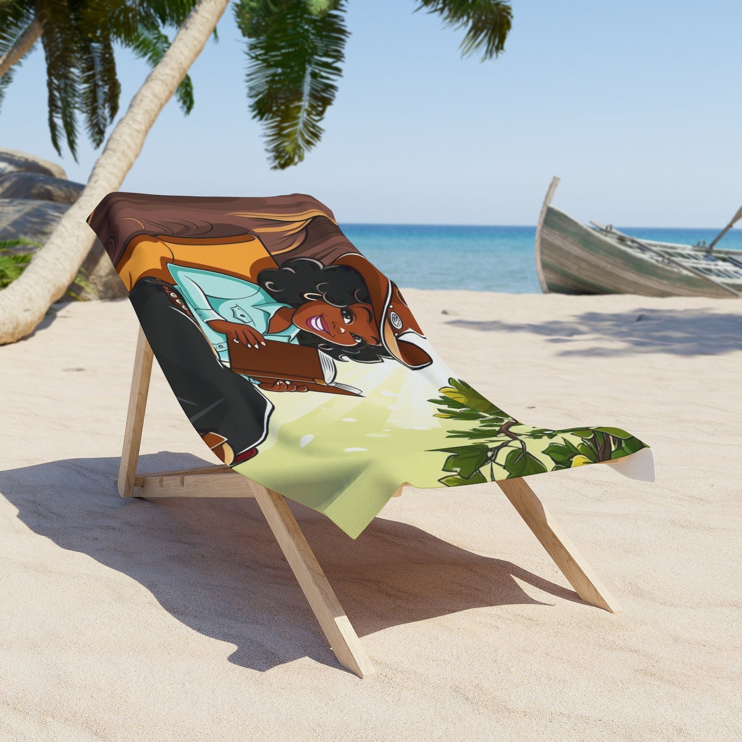 Country Nerdin' Beach Towel