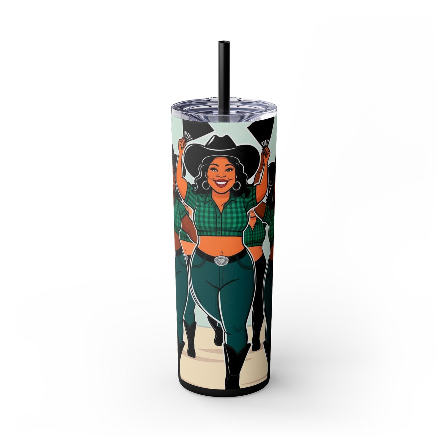 Group Dancers Skinny Tumbler 20oz with Straw