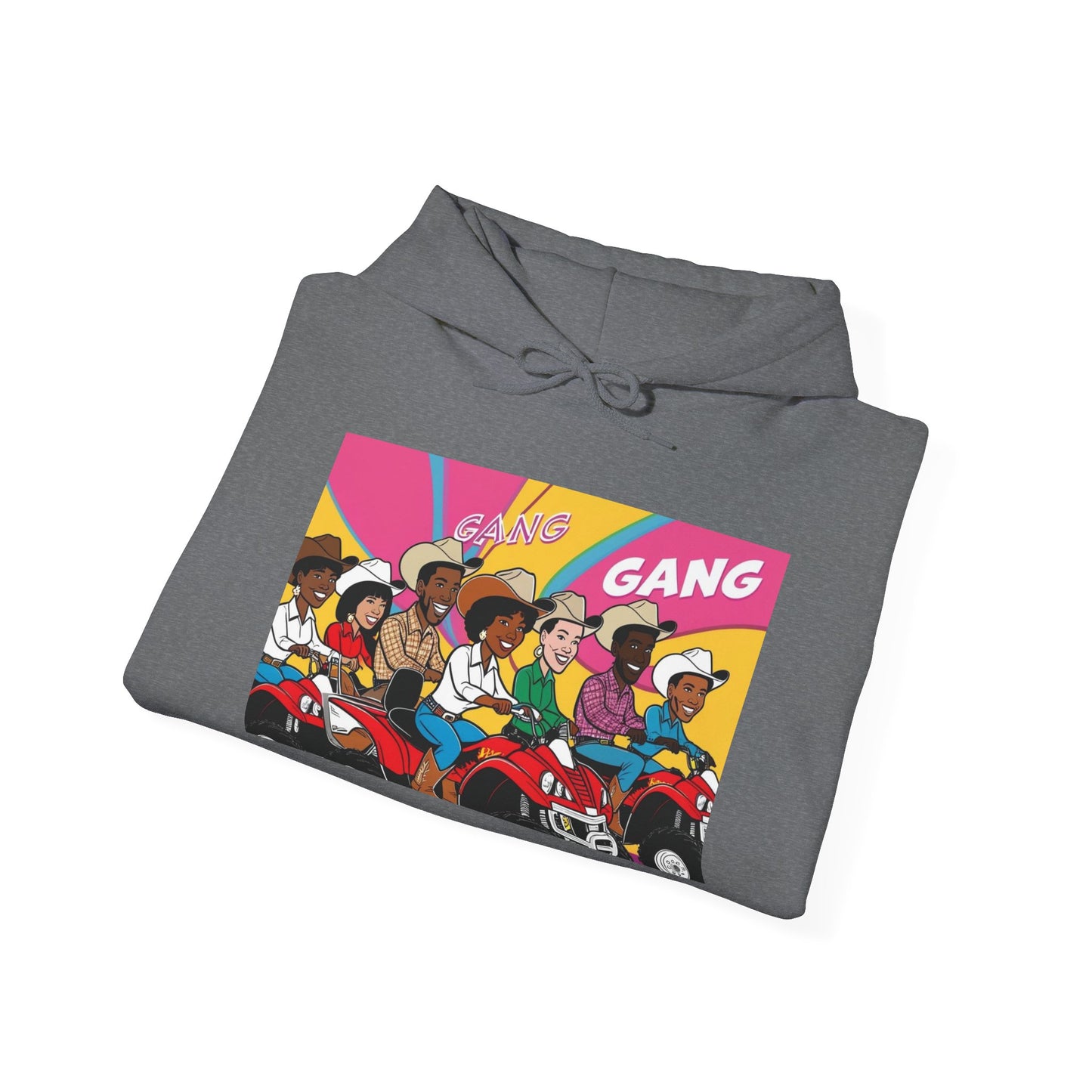 Retro Quad Gang Graphic Hoodie