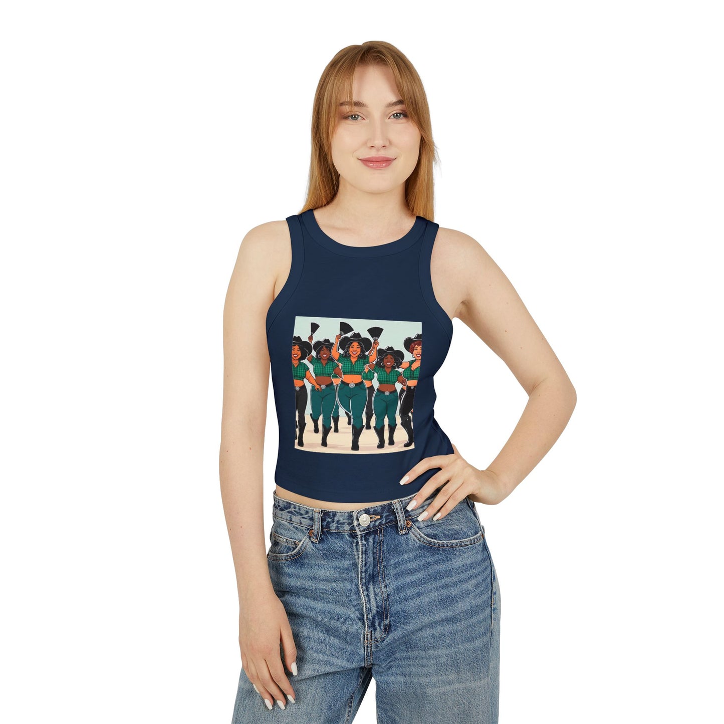 Group Dancers Racer Tank Top