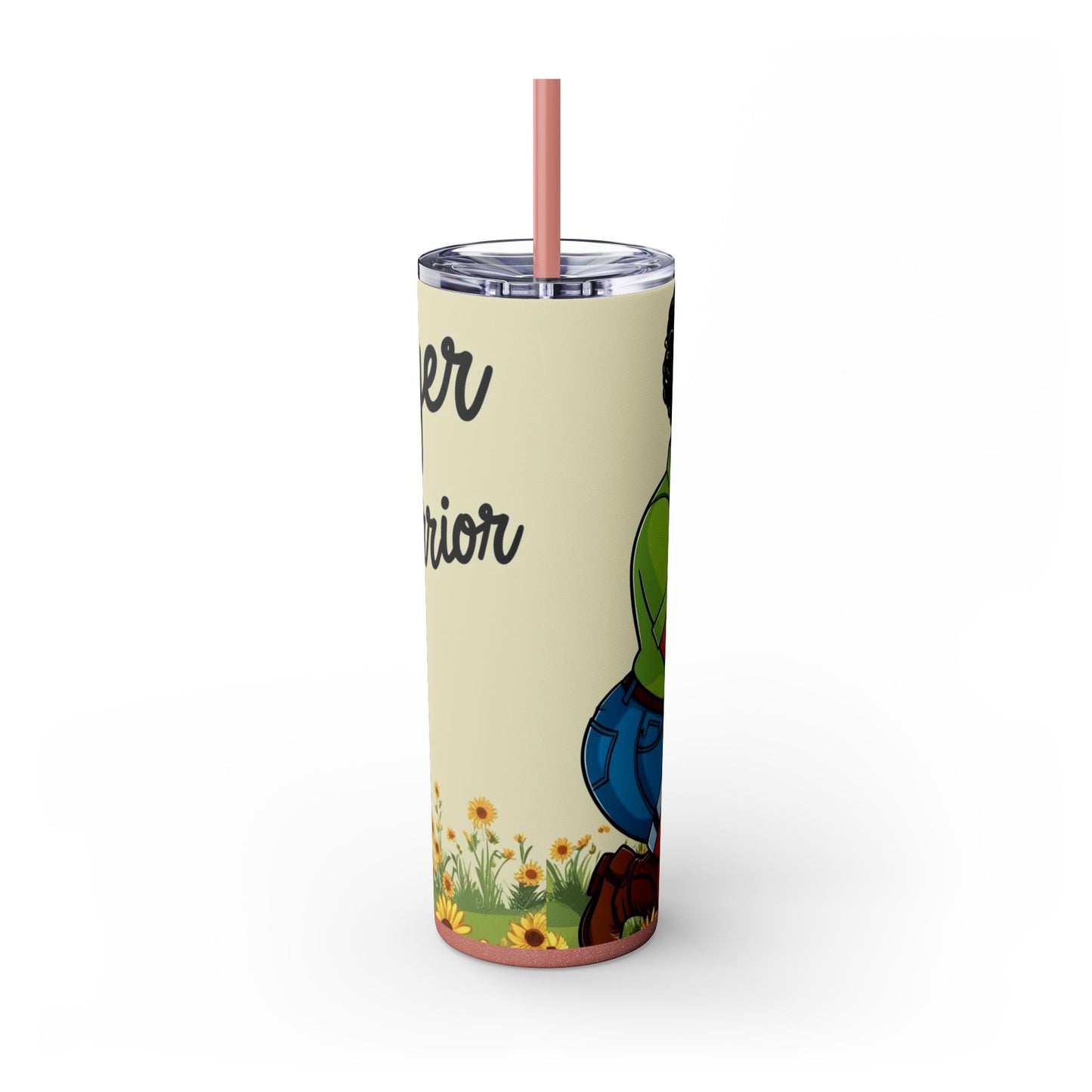 Prayer Warrior  20oz Skinny Tumbler with Straw