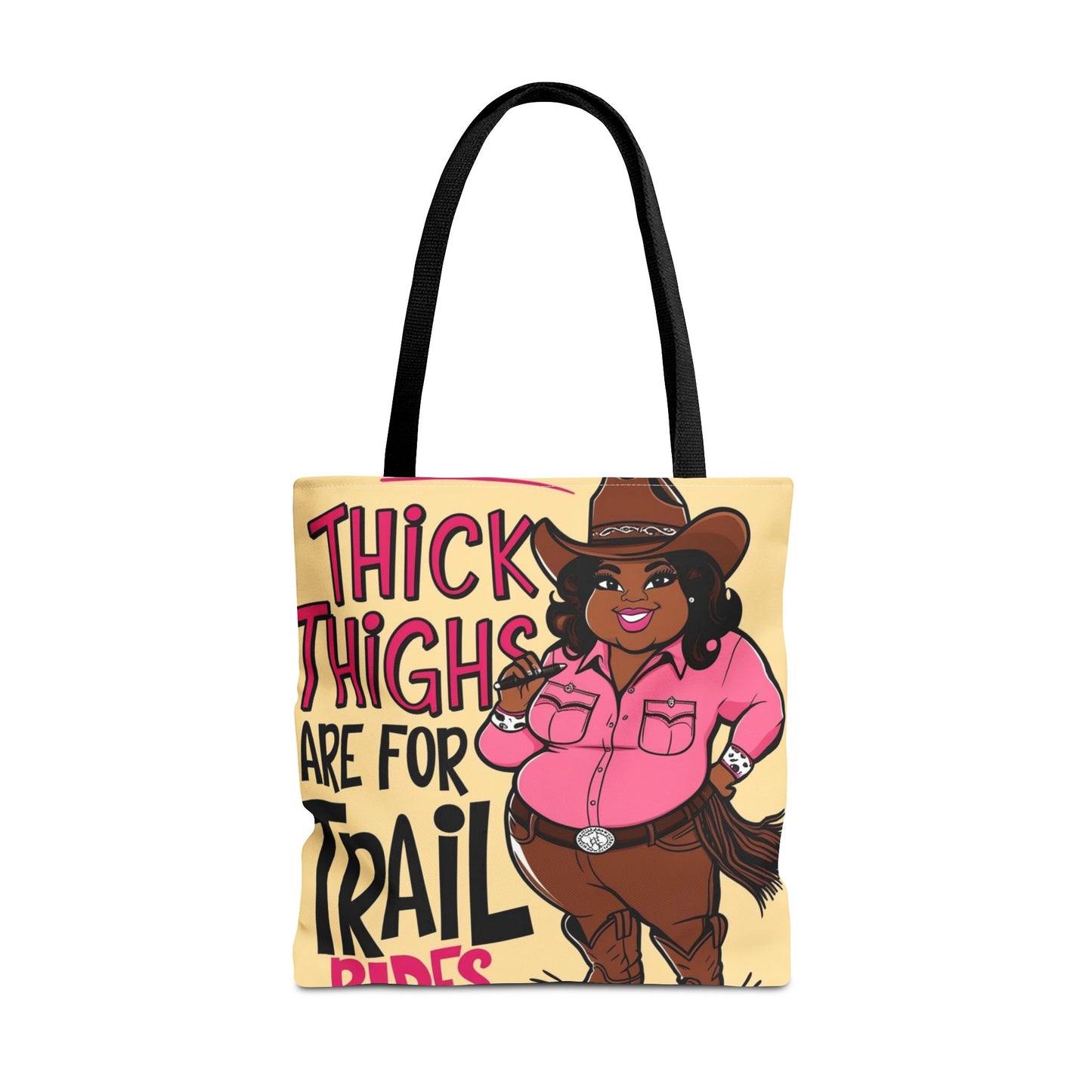 Thick Thighs Are For Trail Rides Tote Bag