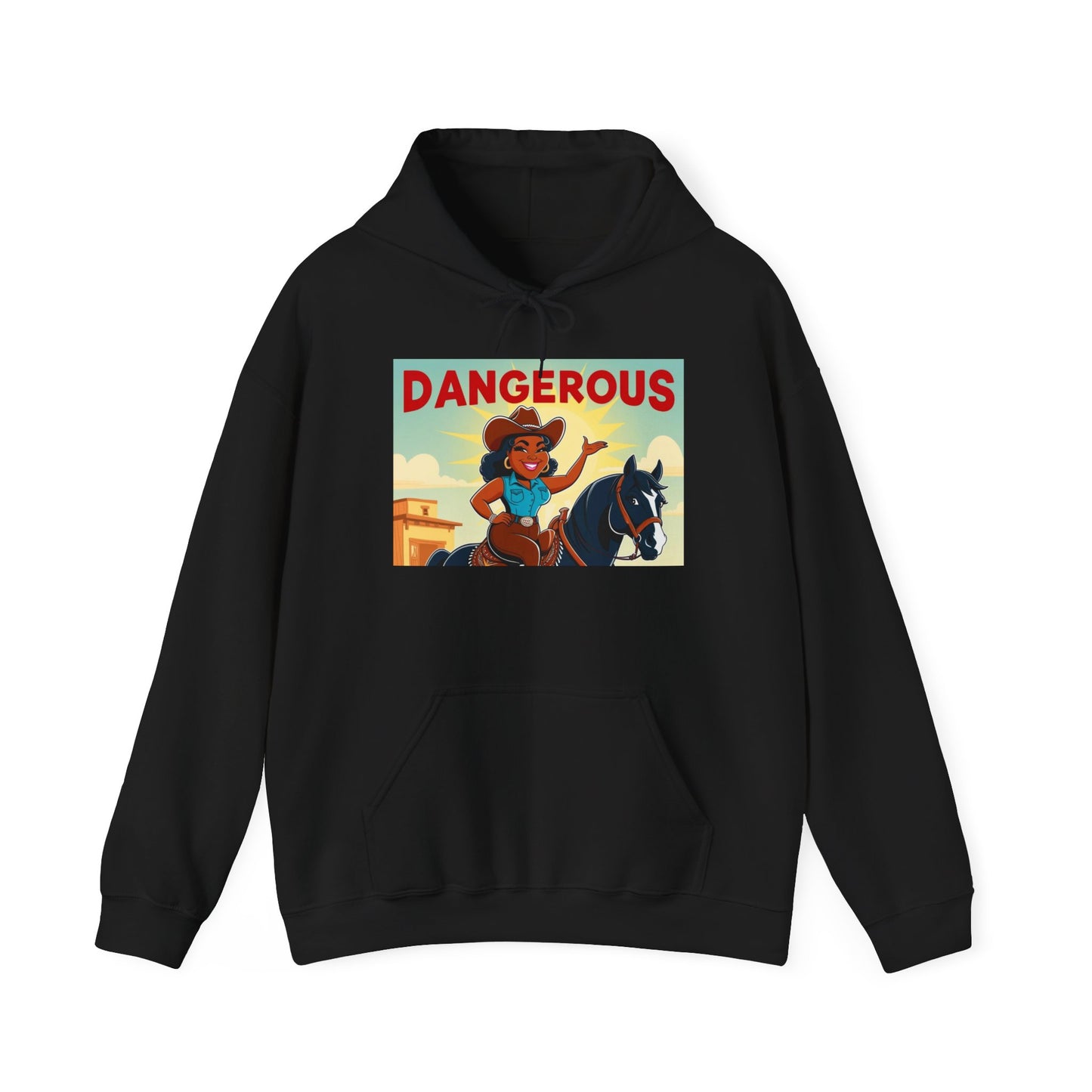 Dangerous Cowgirl Graphic Unisex Hoodie