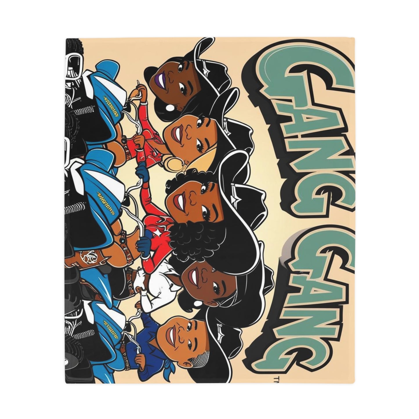 Mixed Gang Plush Fleece Blanket
