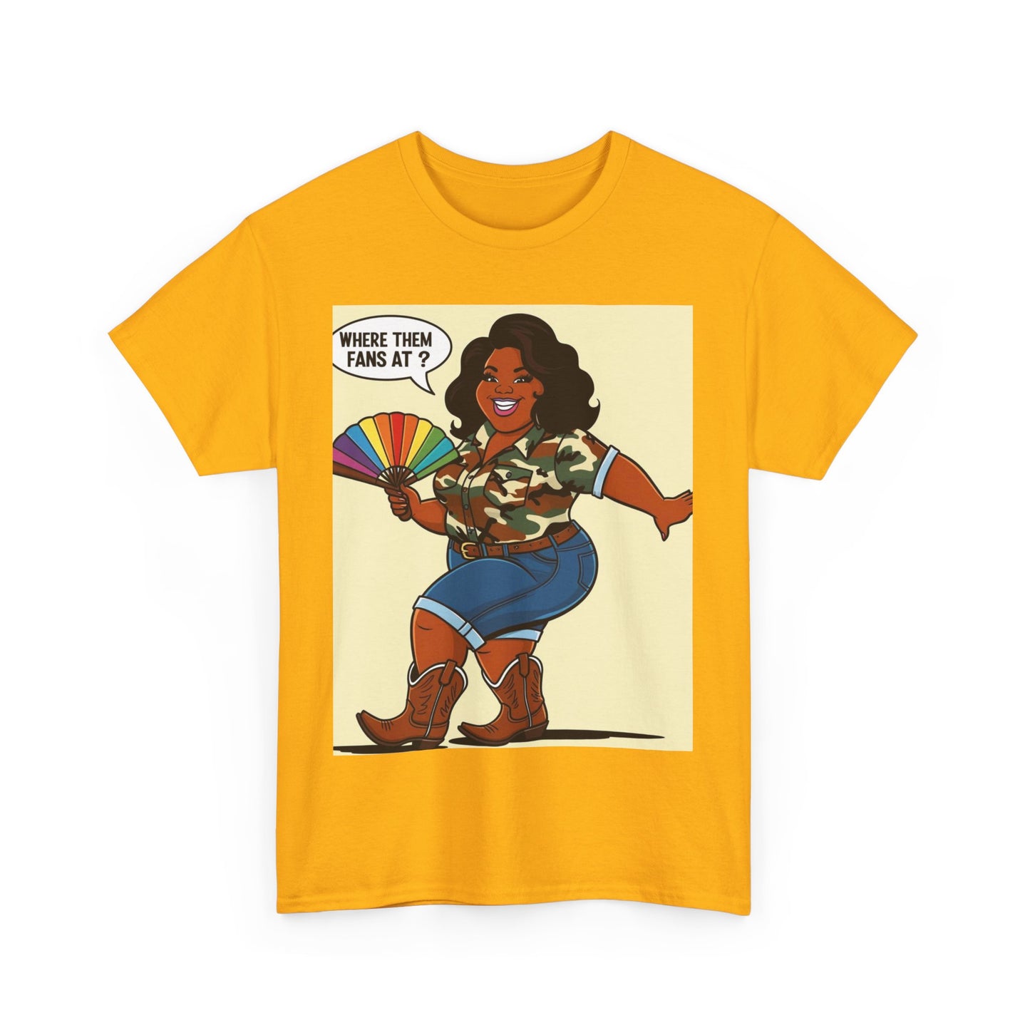 Where Them Fans At? Unisex Cotton Tee