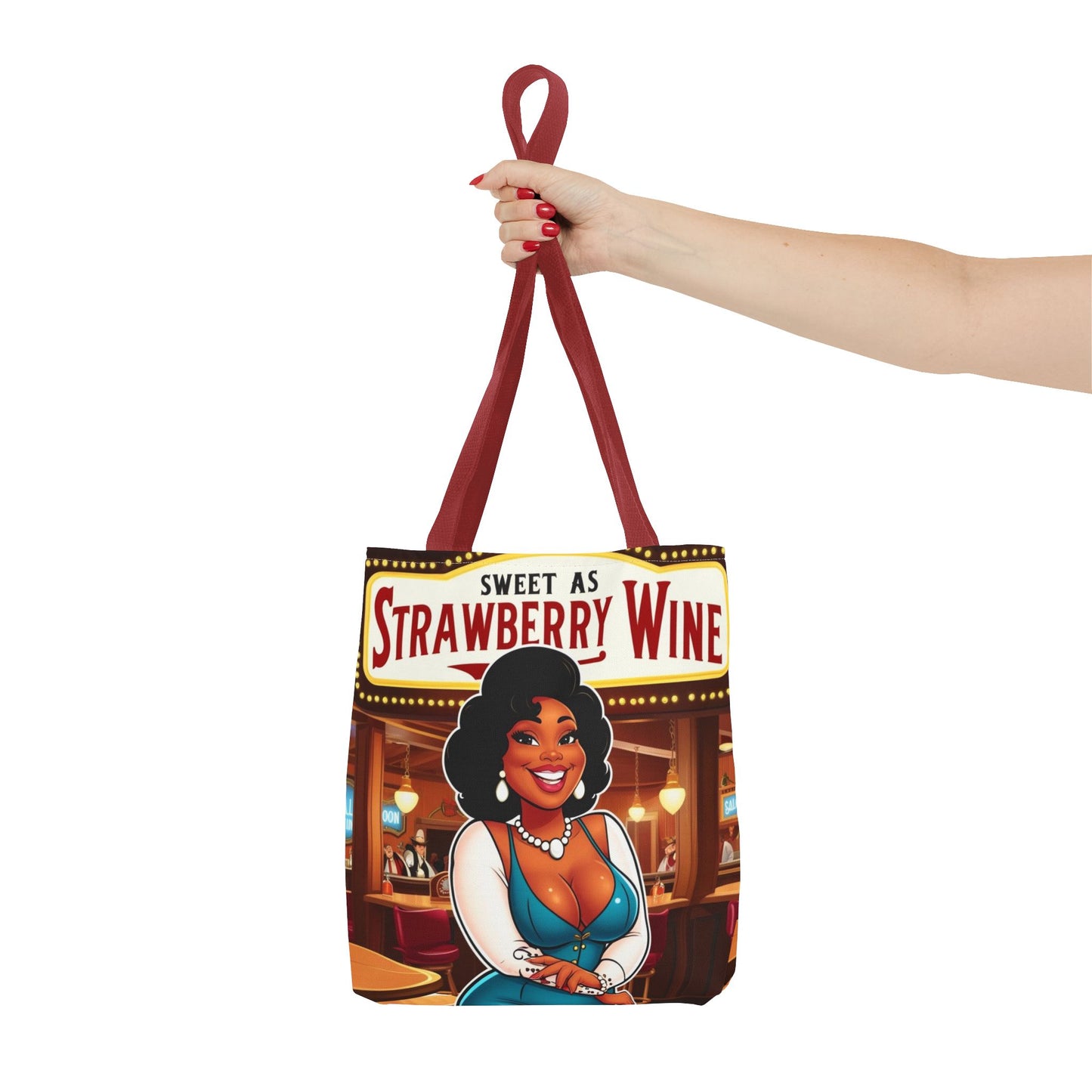 Sweet as Strawberry Wine Tote Bag
