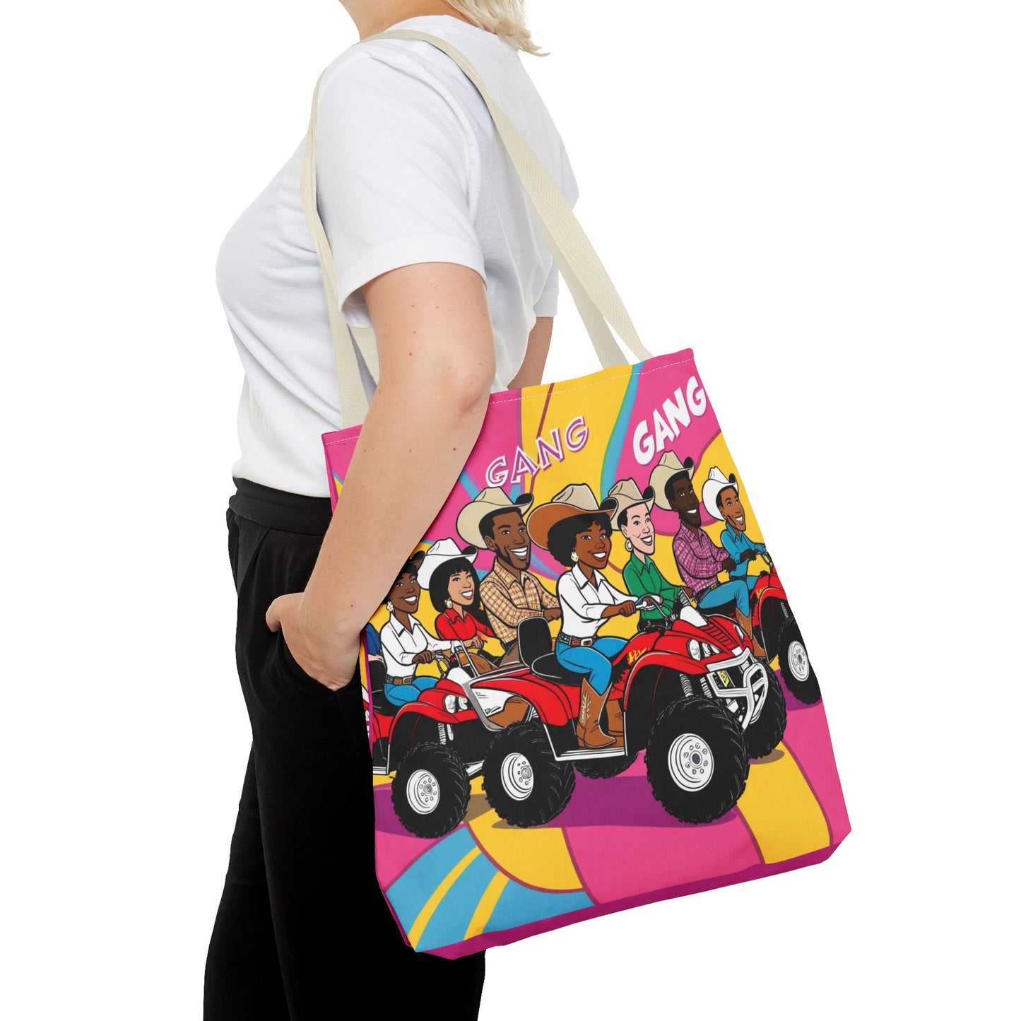 Retro Quad Gang Tote Bag