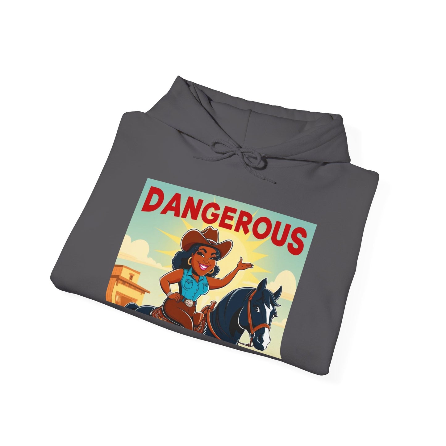 Dangerous Cowgirl Graphic Unisex Hoodie
