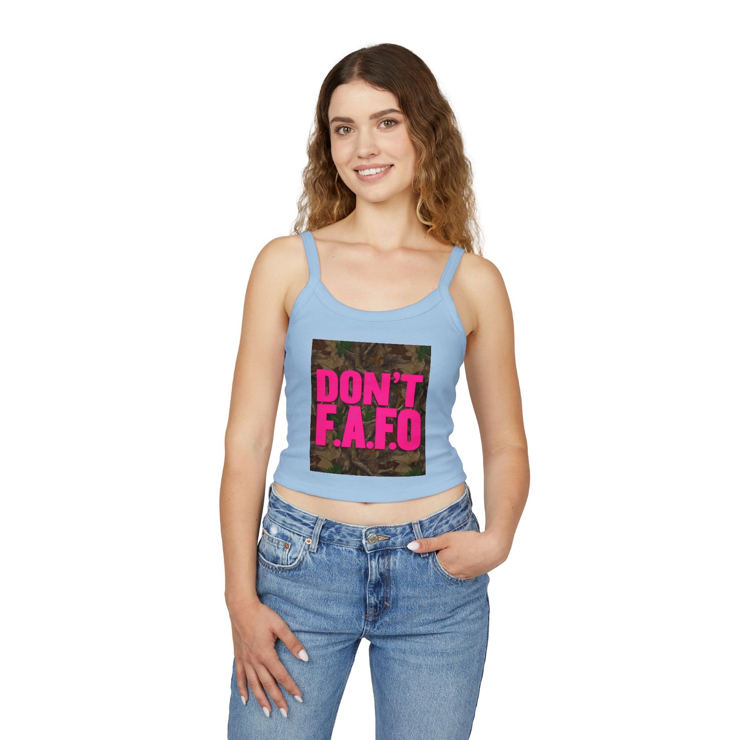 Don't F.A.F.O. Women’s Spaghetti Strap Tank Top