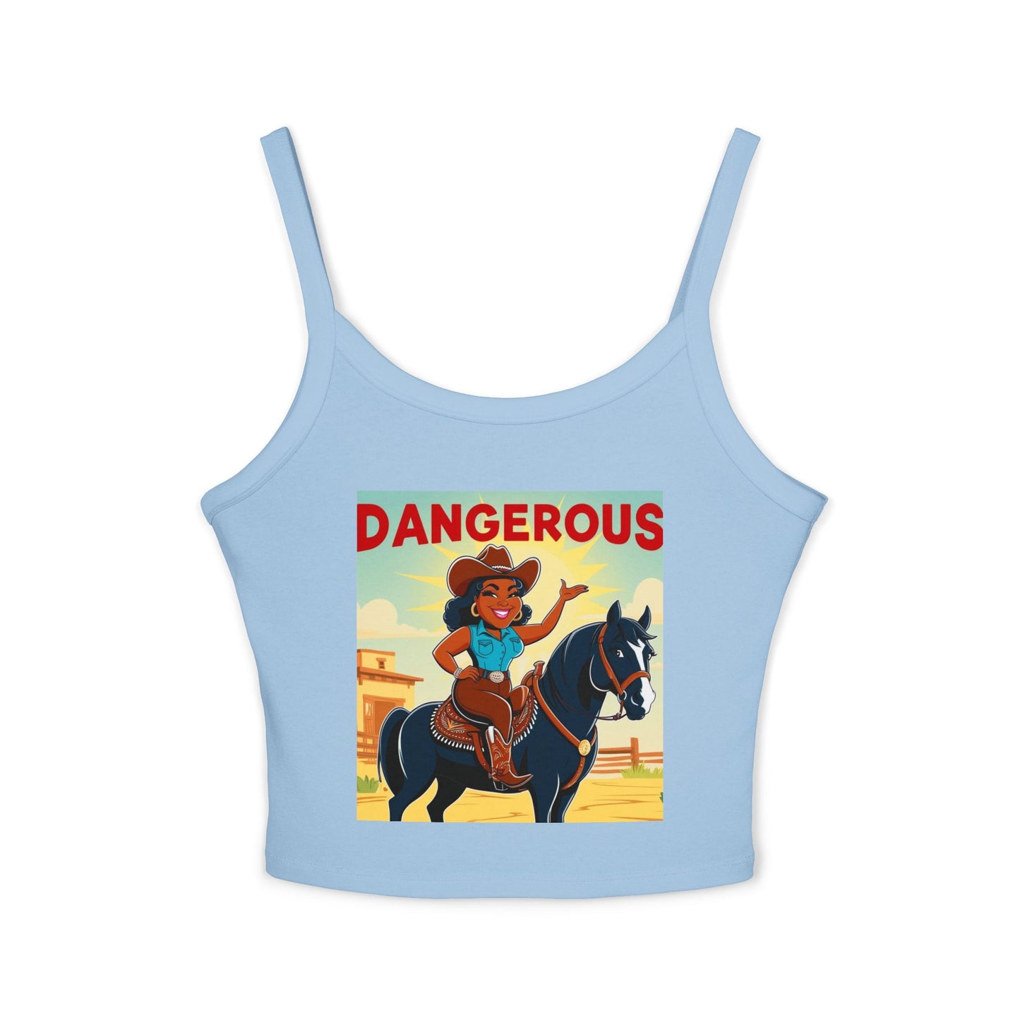 Dangerous Cowgirl Spaghetti Strap Tank Top