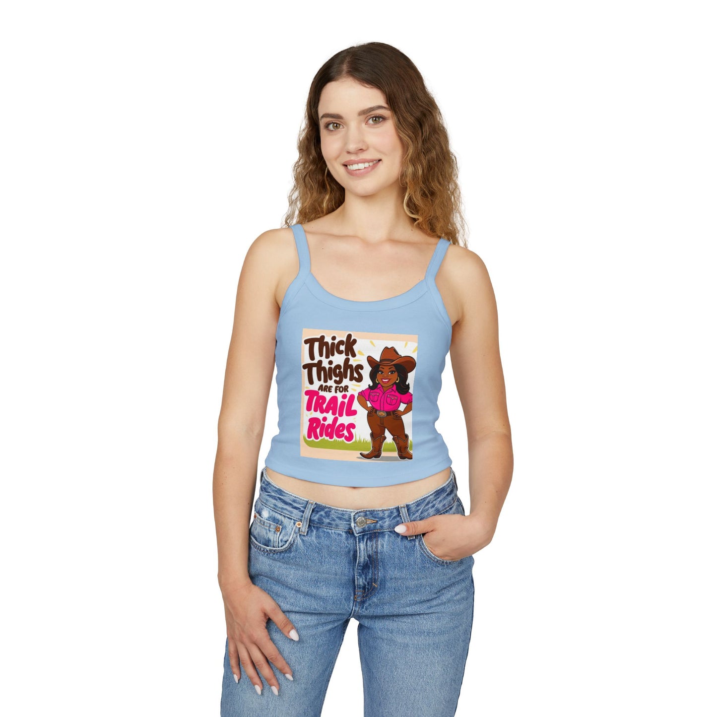 Bright Thick Thighs Women's Spaghetti Strap Tank Top