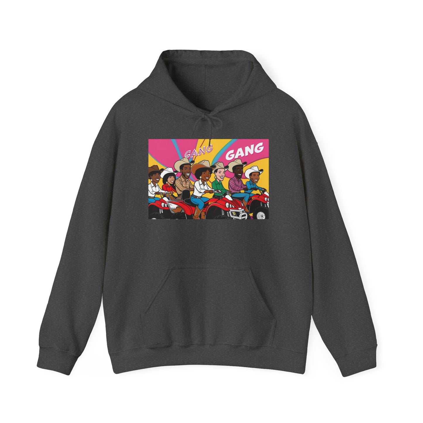 Retro Quad Gang Graphic Hoodie