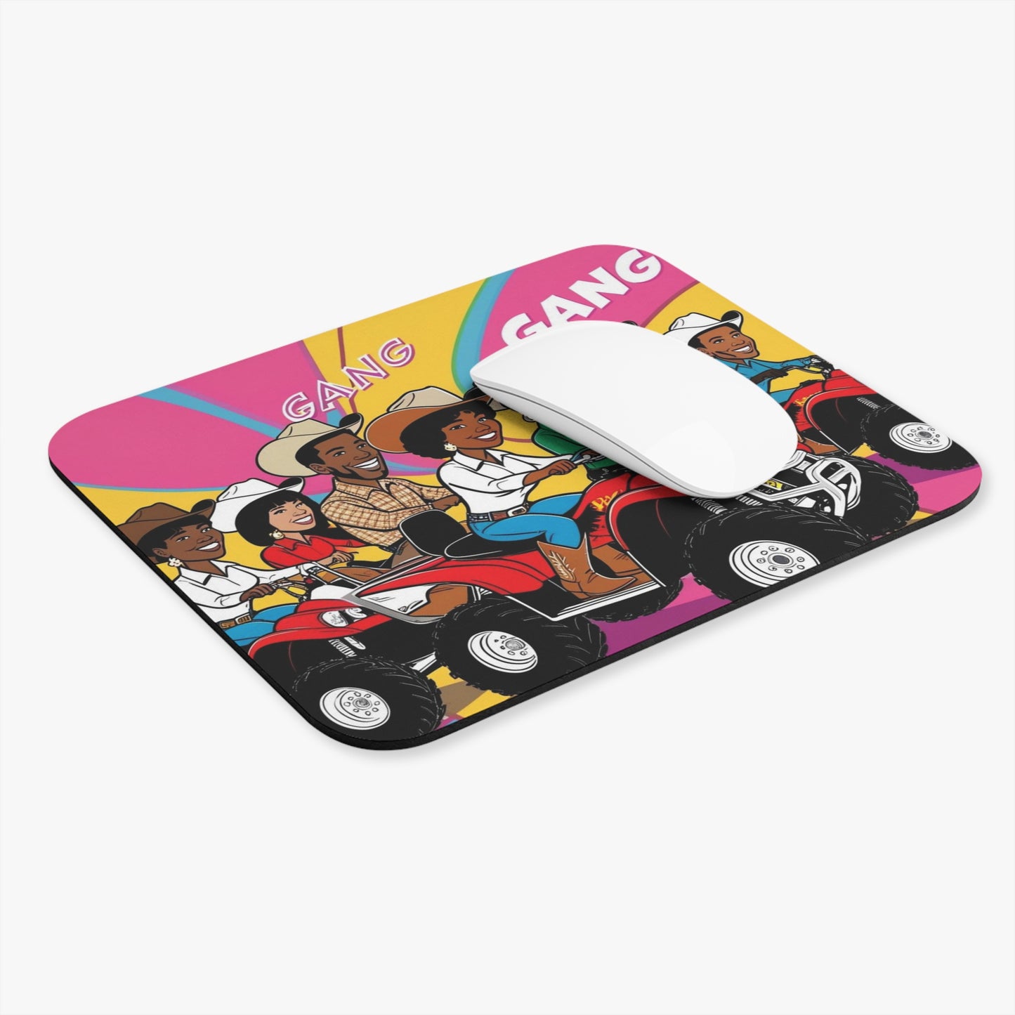 Retro Quad Gang Mouse Pad