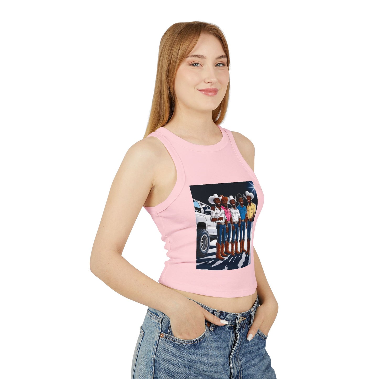 Hangin' Out Women's Micro Rib Racer Tank Top