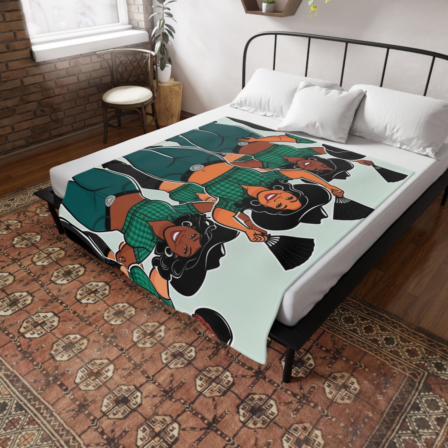 Group Dancers Plush Fleece Blanket