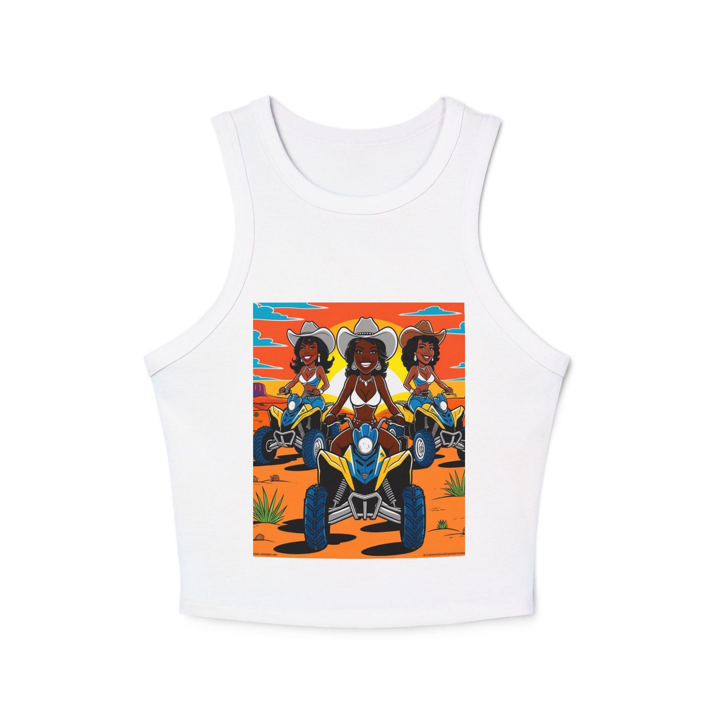 Sexy Off Roader Women's Micro Rib Racer Tank Top