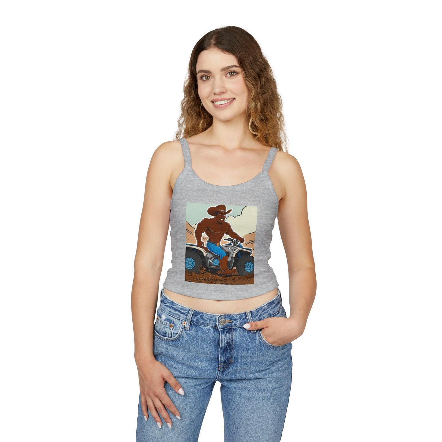 Big Cowboy Adventure Spaghetti Strap Tank Top