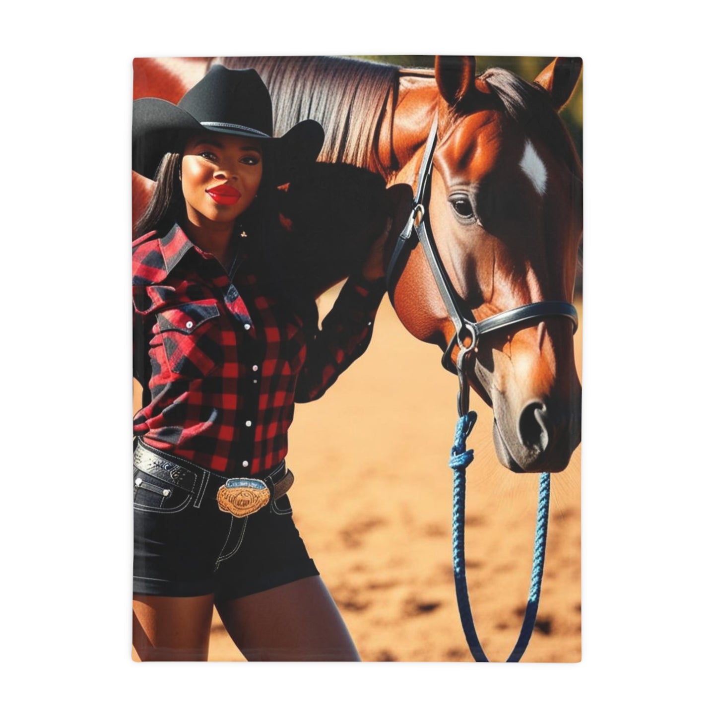 Black Beauty Plush Fleece Blanket