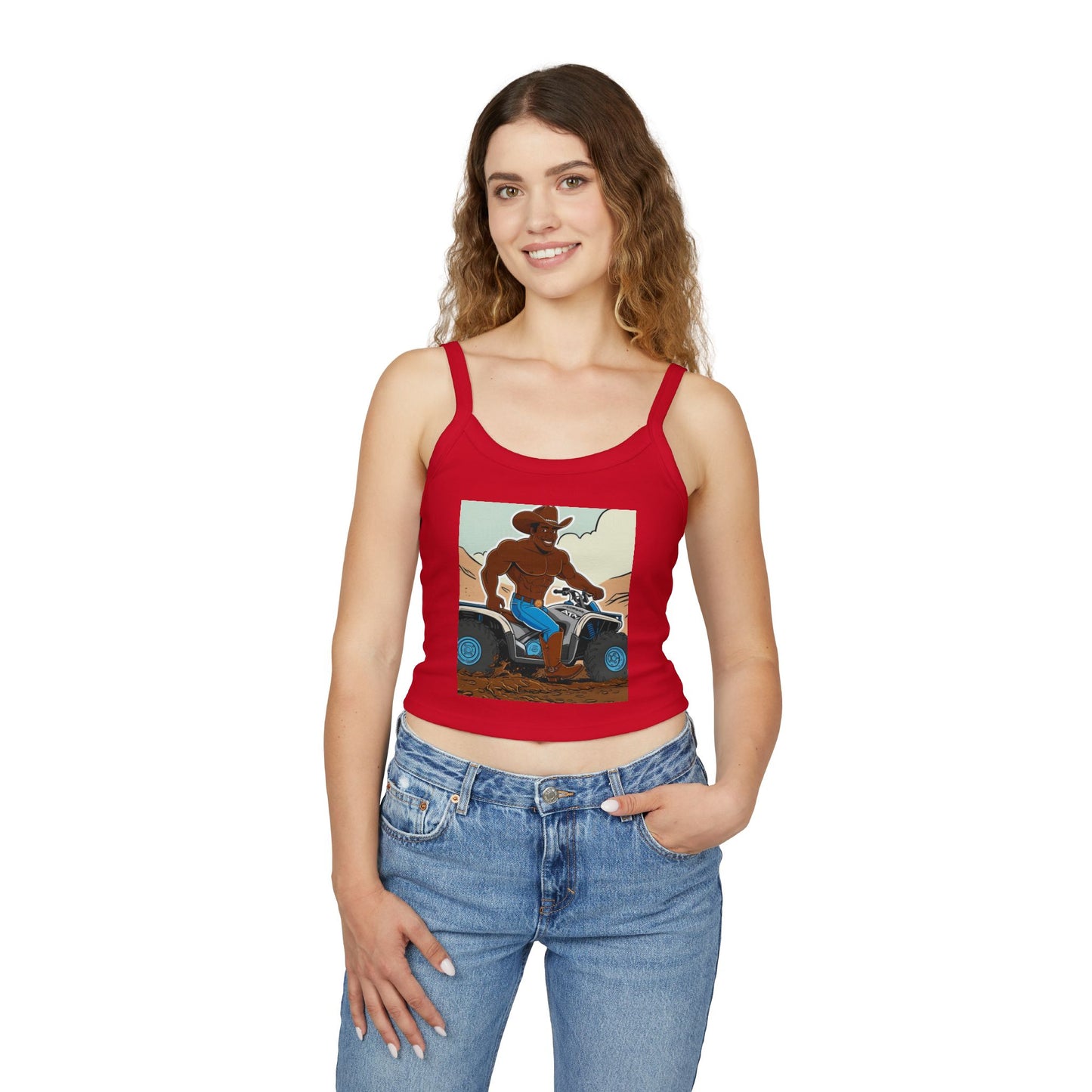 Big Cowboy Adventure Spaghetti Strap Tank Top