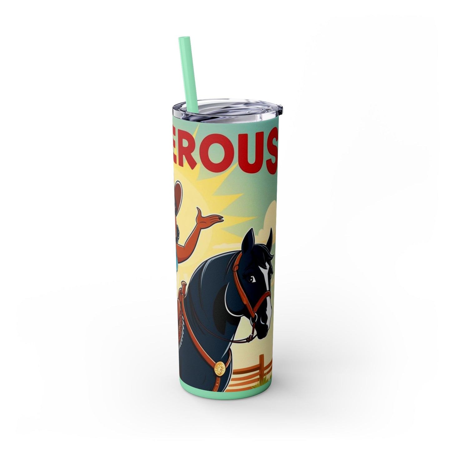 Dangerous Cowgirl Tumbler with Straw - 20oz