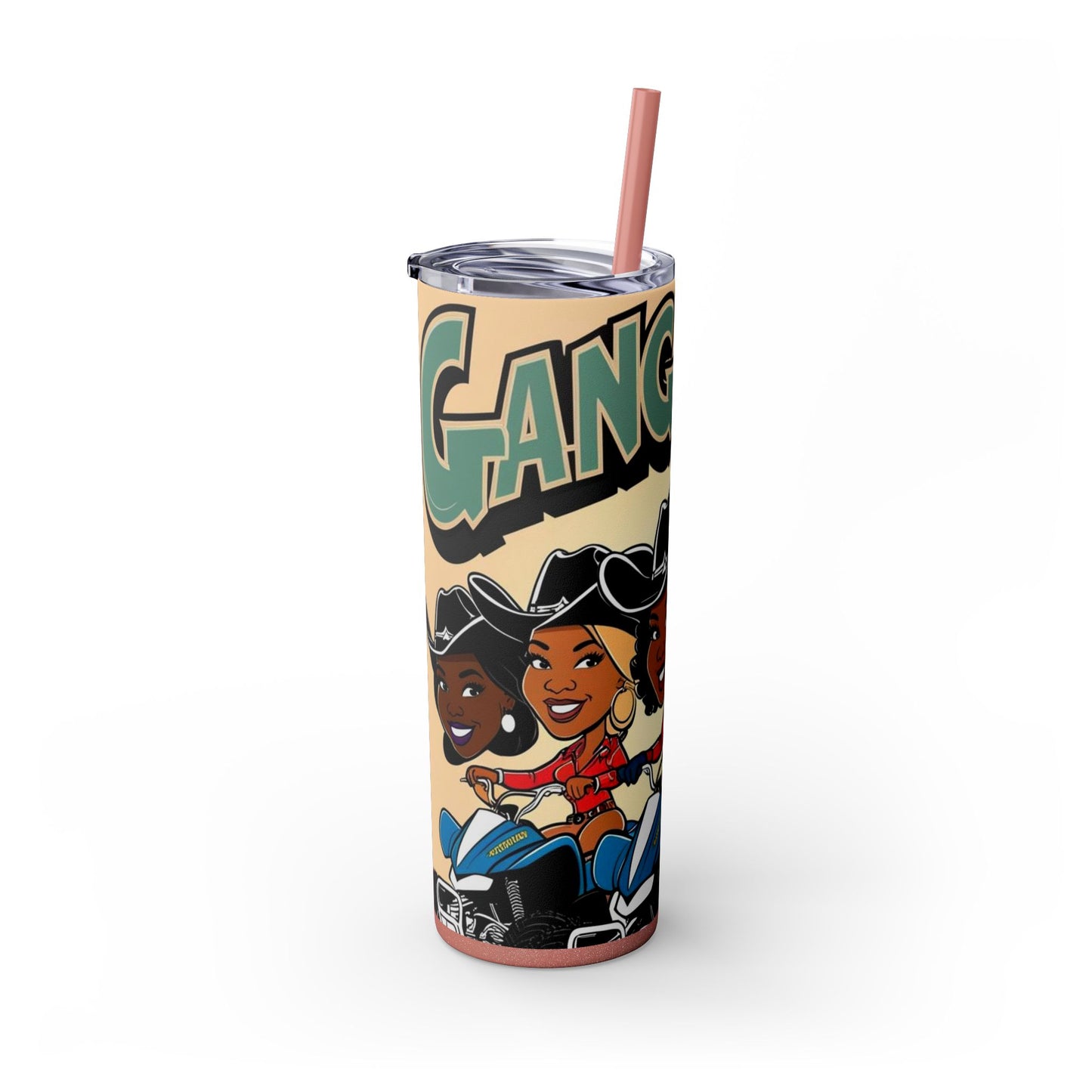 Mixed Group Skinny Tumbler with Straw - 20oz