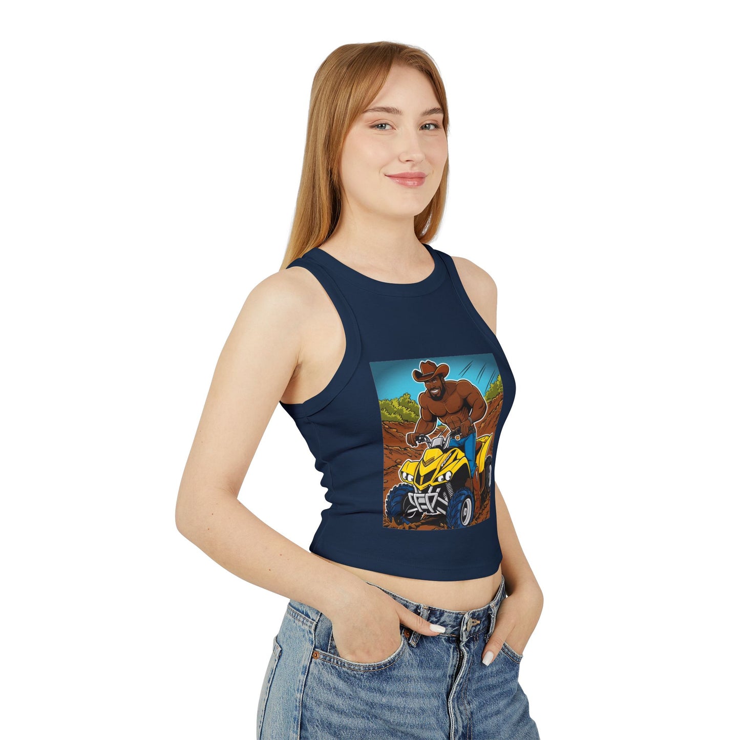 Big Boy Women's Micro Rib Racer Tank Top