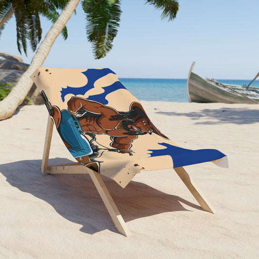 Sexy Locs Beach Towel - Fun Cowboy Design for Summer Adventures