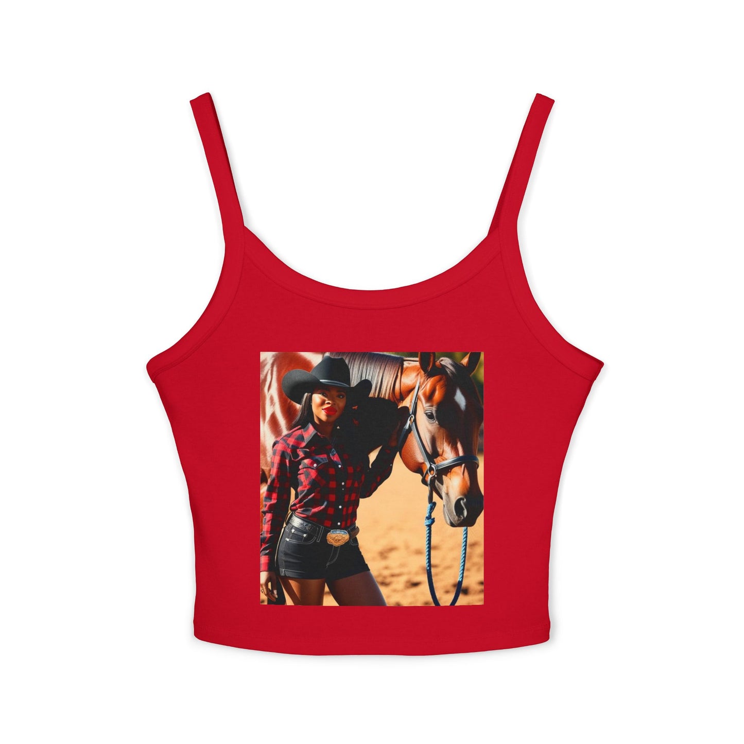 Black Beauty Spaghetti Strap Tank Top