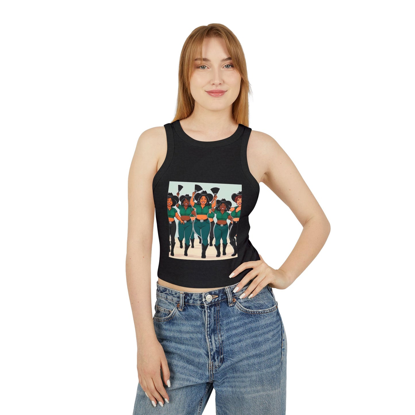 Group Dancers Racer Tank Top
