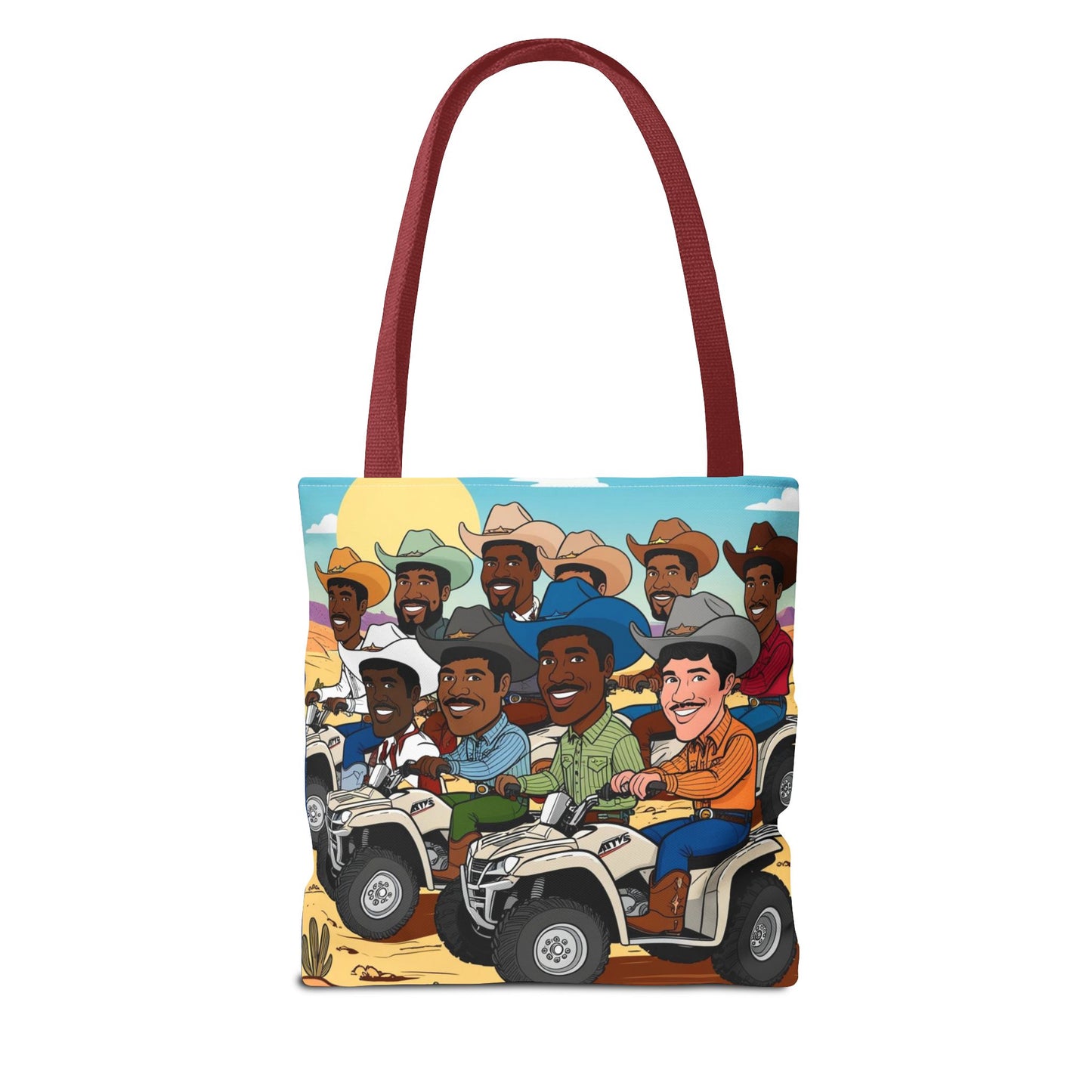 Retro Cowboy Adventure Tote Bag