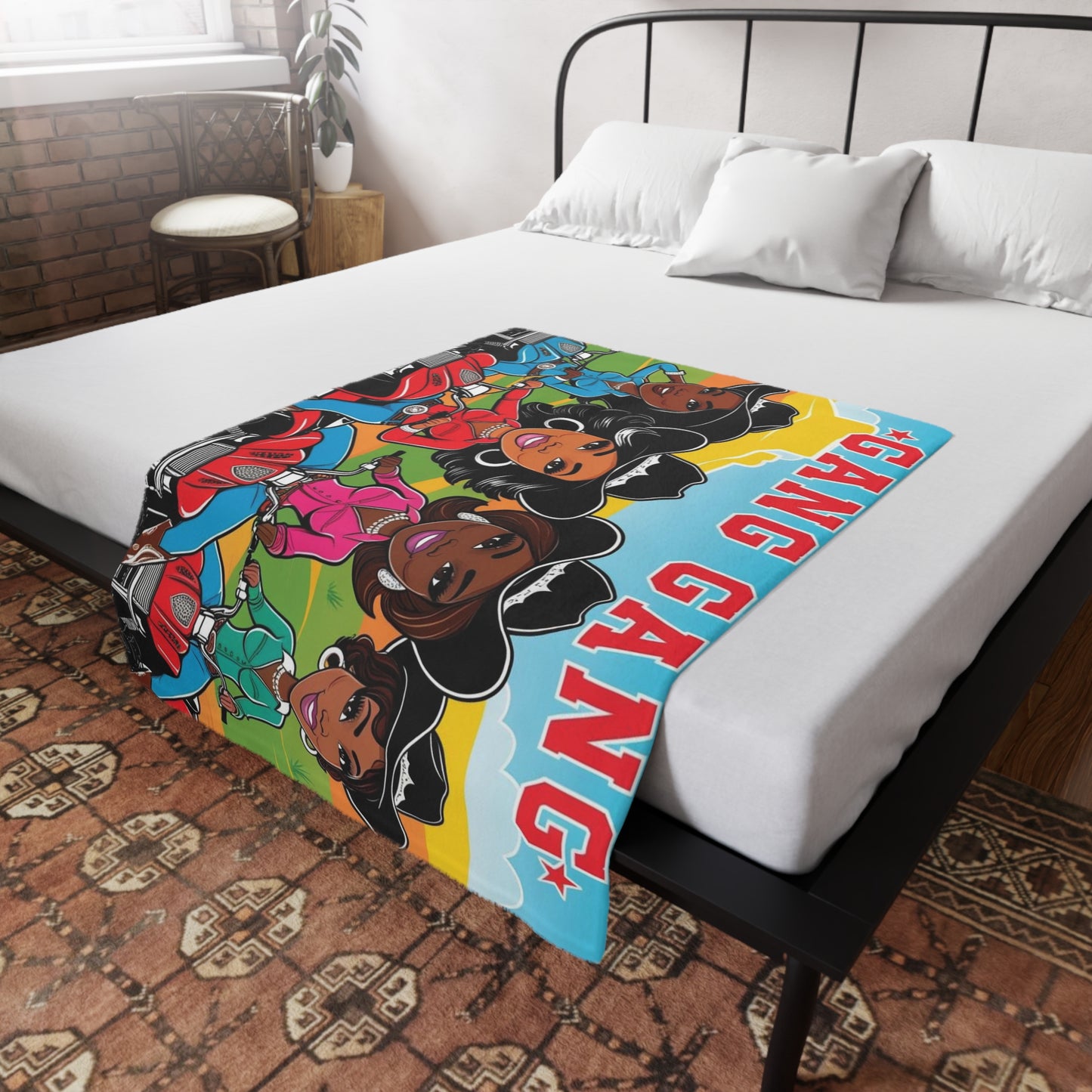 Cowgirl Gang Plush Fleece Blanket