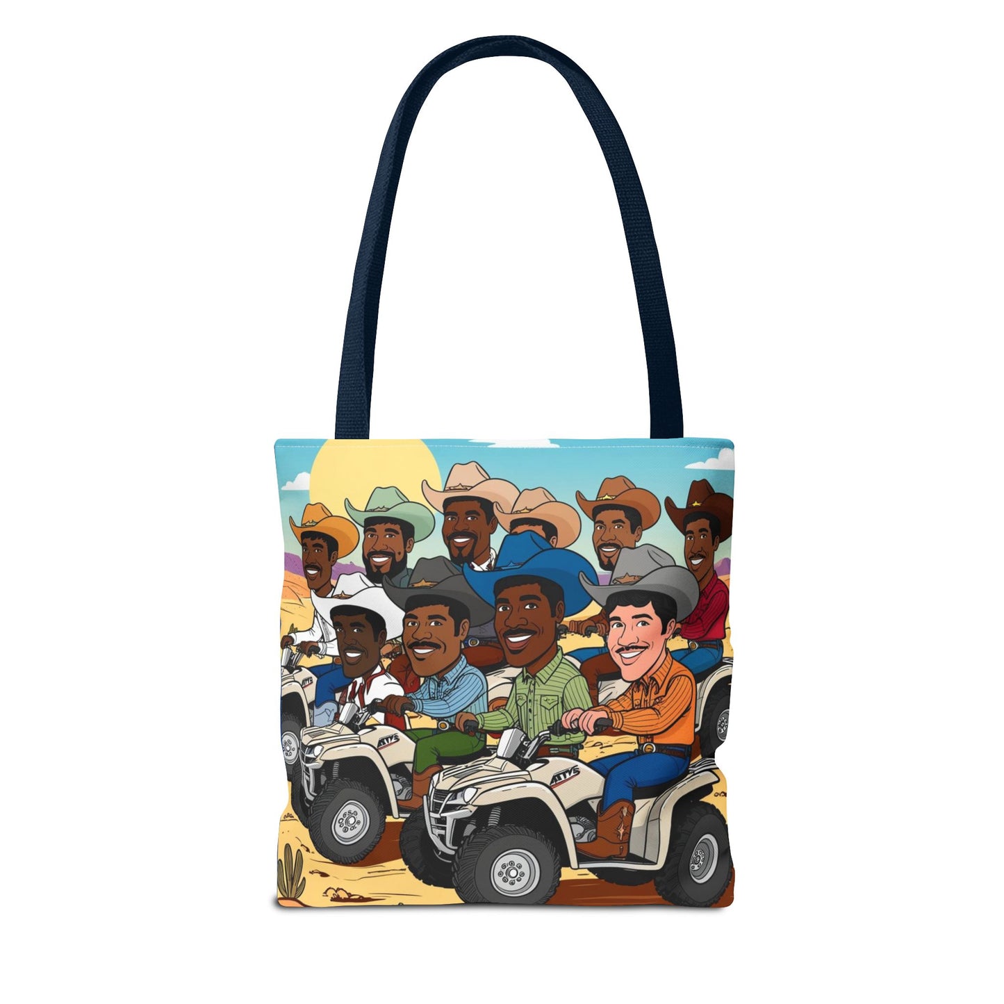Retro Cowboy Adventure Tote Bag