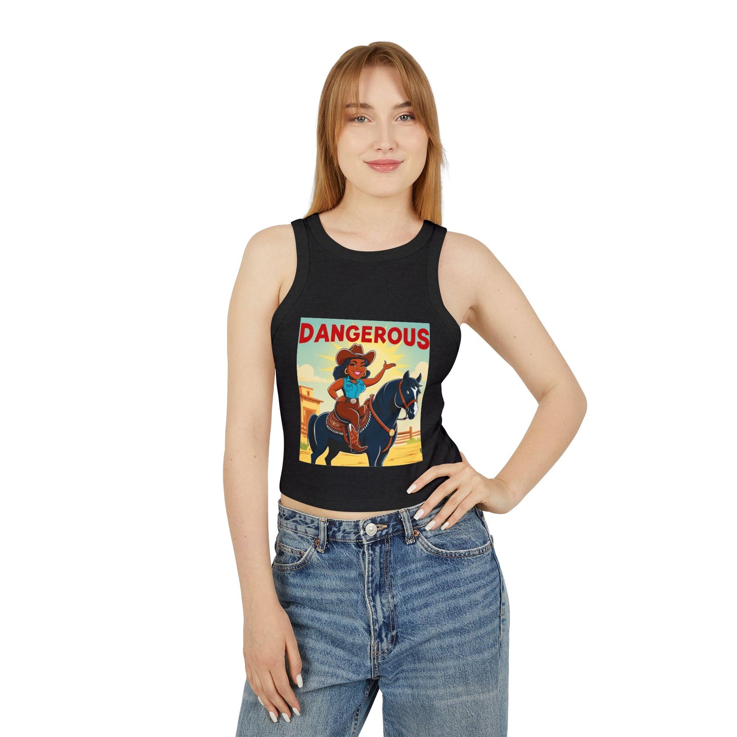 Dangerous Cowgirl Racer Tank Top