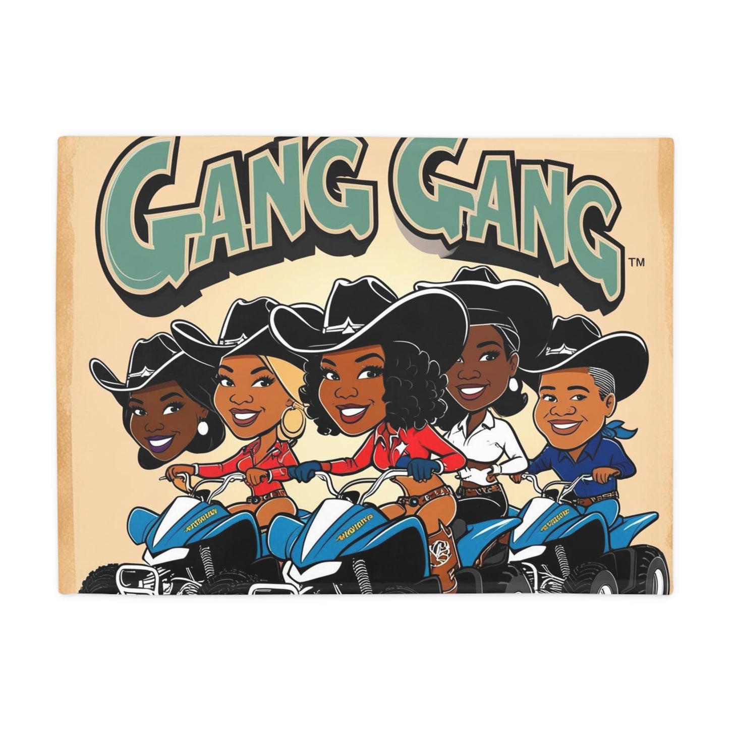 Mixed Gang Plush Fleece Blanket