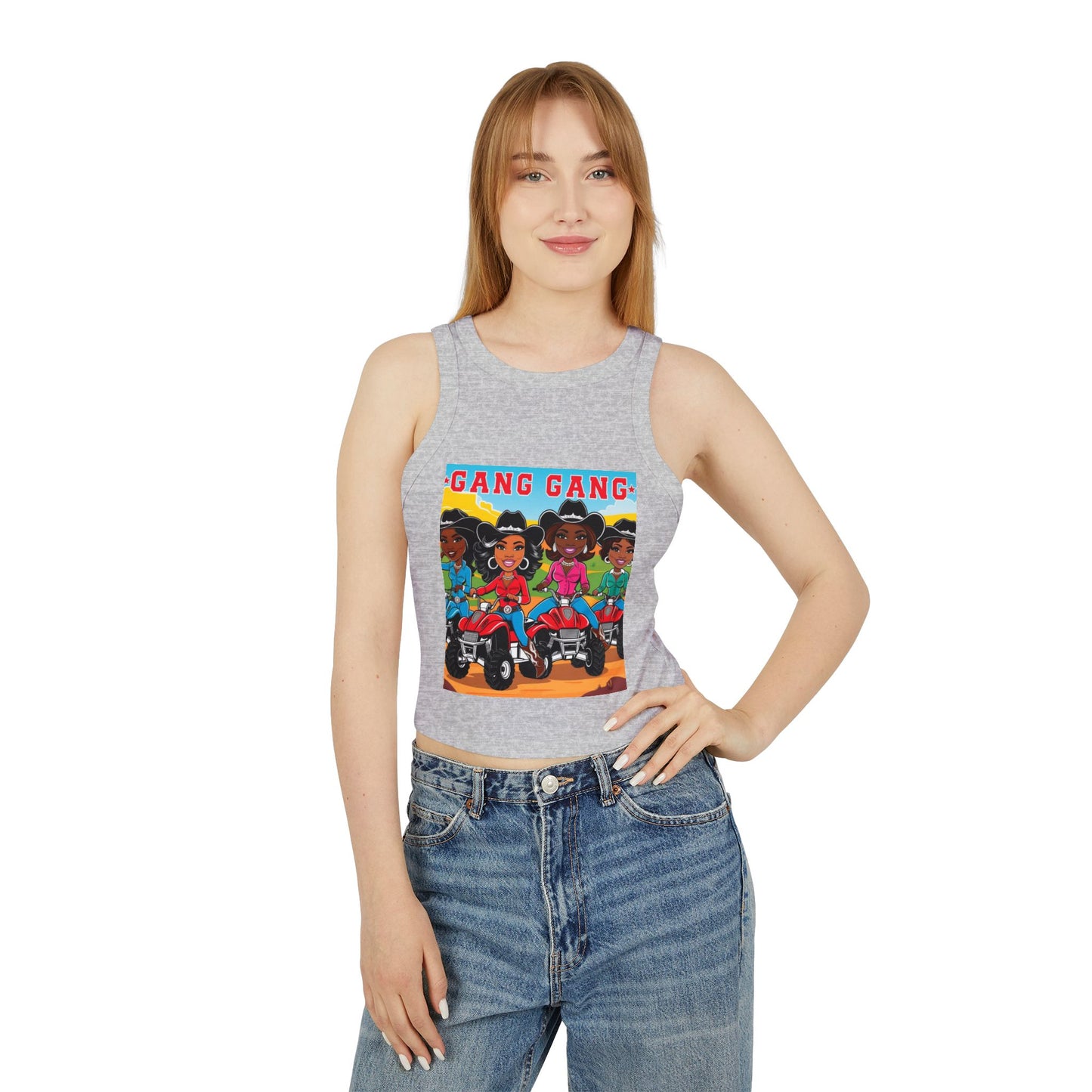Cowgirl Gang Racer Tank Top